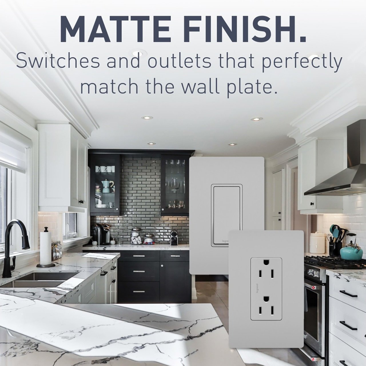 Picture of TM870-GRY - radiant® 15A Single-Pole Switch, Gray