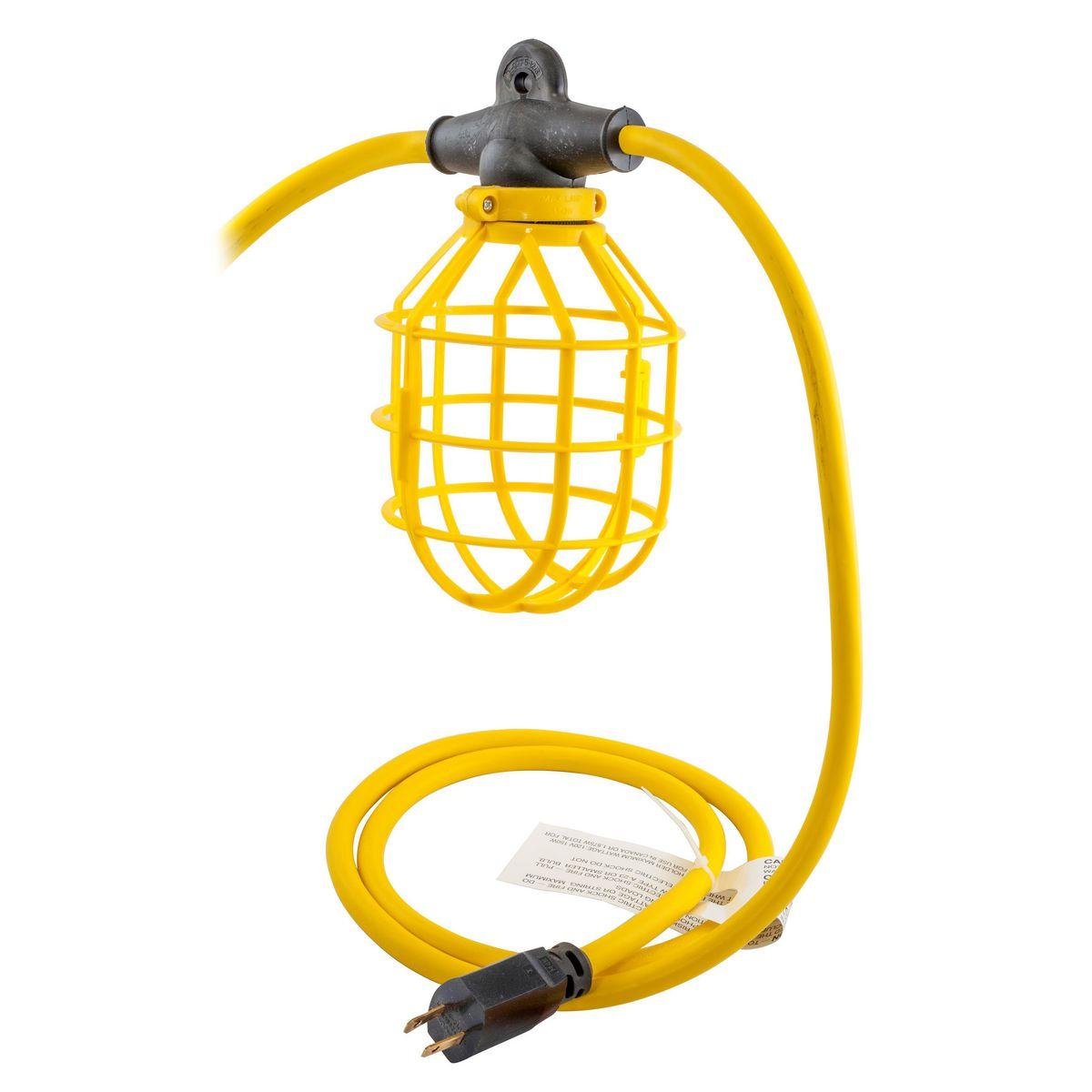 HBL142SJ100PS - Temporary Lighting 14/2 100' SJTW Light String, with Plastic Guard