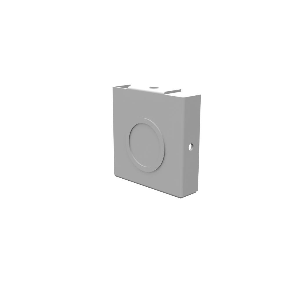 Picture of 22GE - Wireway End Type 1 2x2 Screw Cover ANSI 61 Gray Steel Knockouts