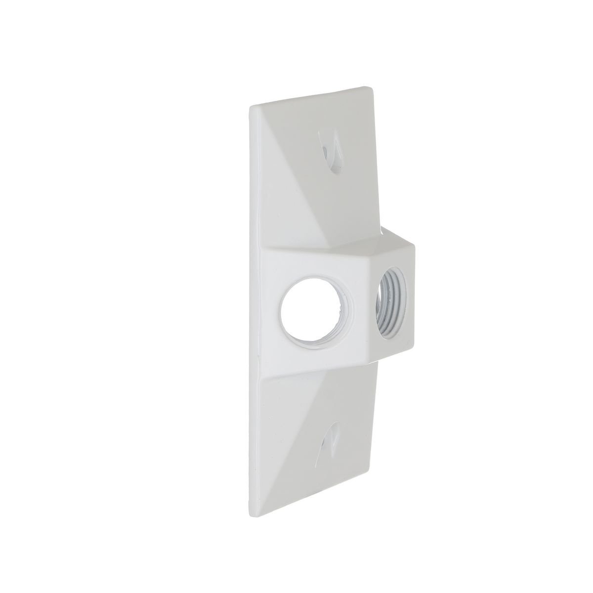 Picture of 5189-1 - 1-Gang Weatherproof Cluster Cover, Three 1/2 in. Threaded Outlets, White