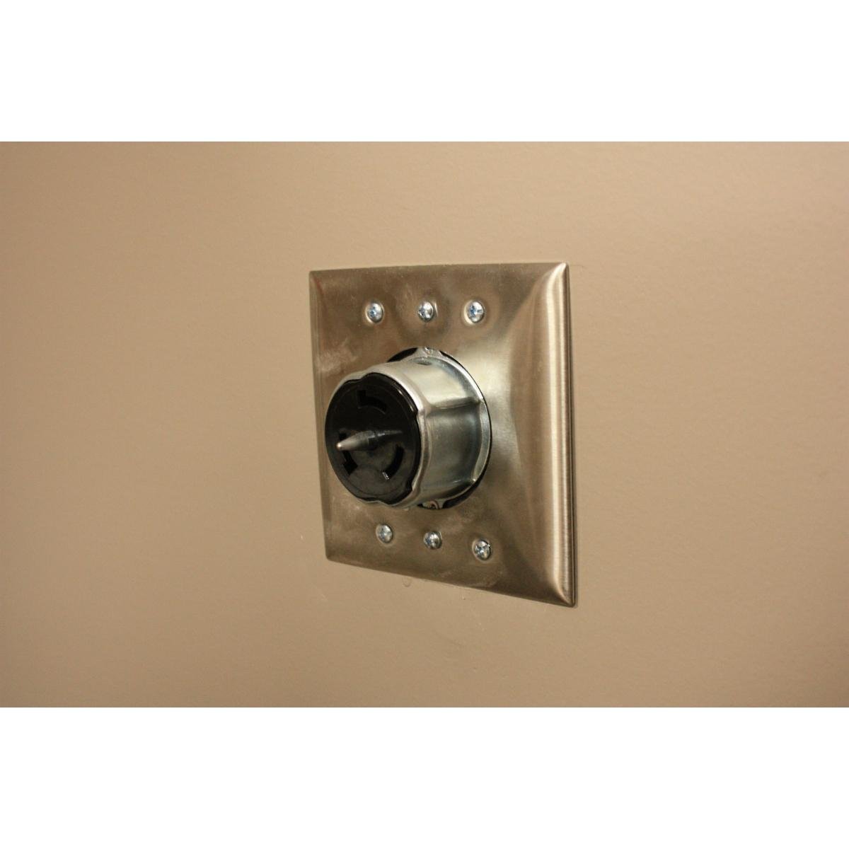 Picture of CS8369 - Locking Devices, Twist-Lock®, Industrial, Receptacle, 50A 3-Phase Delta 250V AC, 3-Pole 4-Wire Grounding, Non-NEMA, Screw Terminal, Black