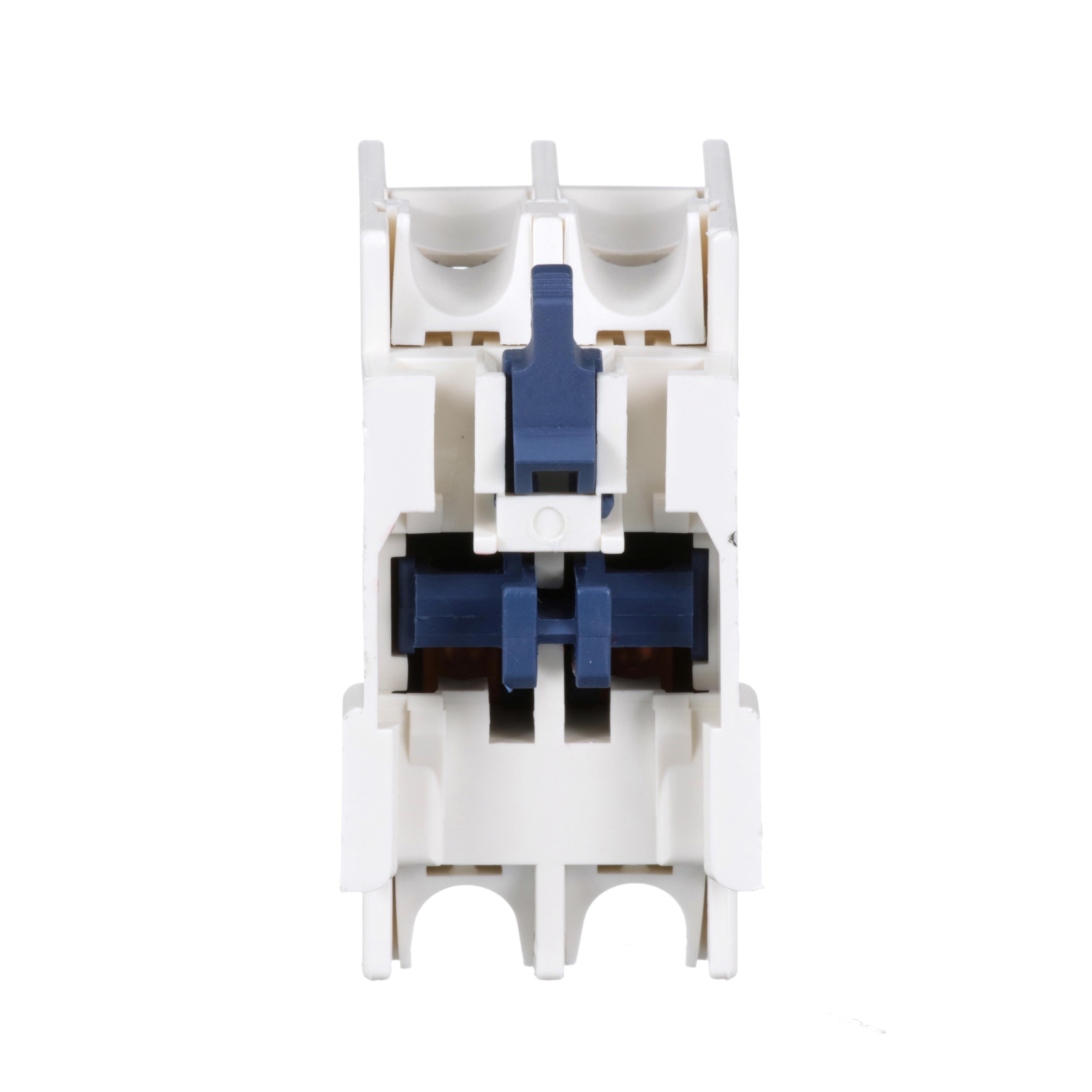 Picture of LADN20 - TeSys Deca, auxiliary contact block, 2 NO, top mount, screw clamp terminals, for LC1D09 to LC1D150 contactors