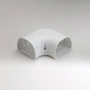 84011 - Fortress Lineset Covers 3.5" 90° Flat Ell, White 92