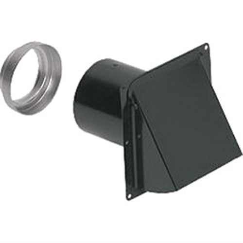 885BL - Wall Cap in Black; Ventilation Fans