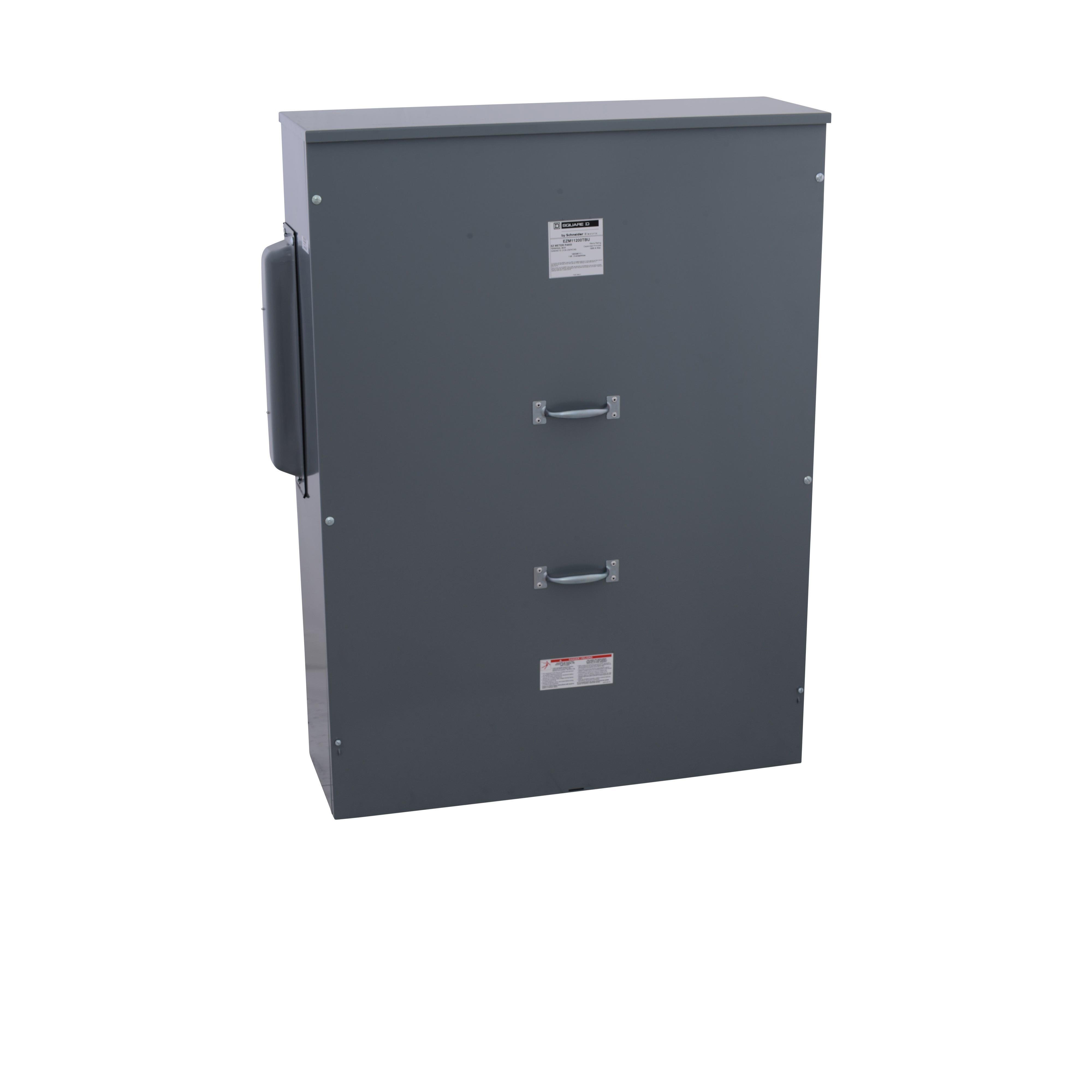 EZM11200TBU - Main lugs unit, EZ Meter-Pak, 1200A, 120/240VAC, 1ph/3W, 1200A bus, UG, Type 3R, EUSERC