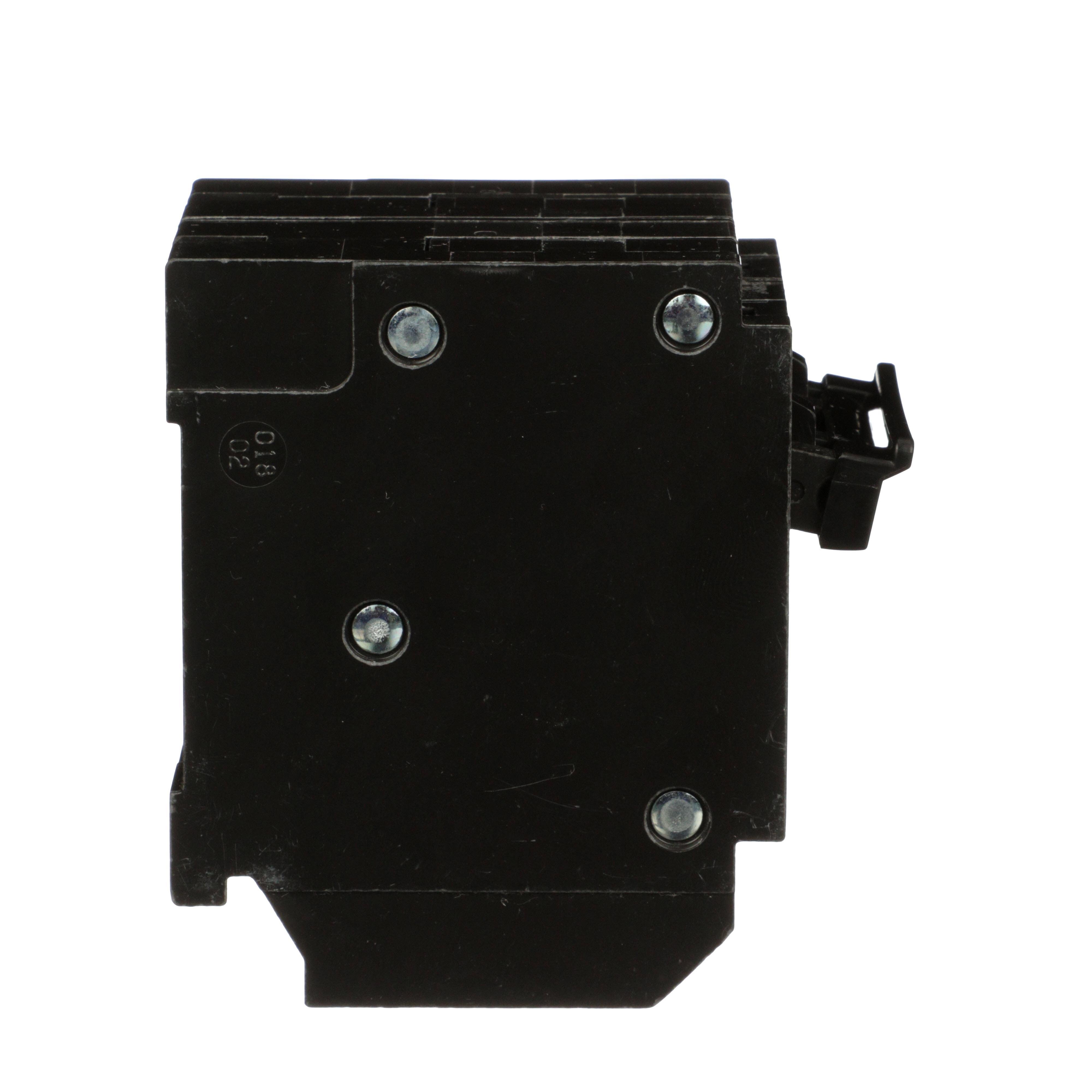 Picture of HOMT230230 - Quad tandem circuit breaker, Homeline, 2 x 2 pole at 30A, 120/240VAC, 10kA AIR, plug in, UL