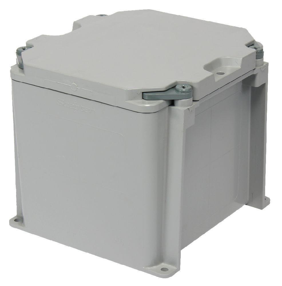 277005 - JBX666 6"x6"x6" PVC JUNCTION BOX GREY SCEPTER JBOX