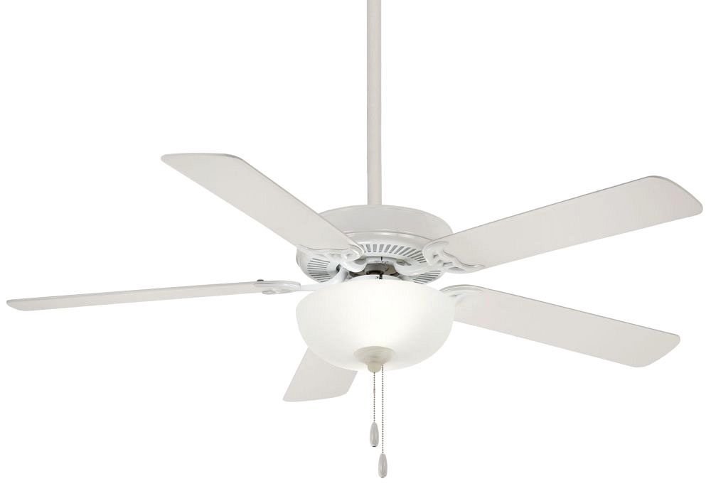 F448L-WH - Contractor Uni-Pack LED - 52" Ceiling Fan - 10W - A-19, LED - White