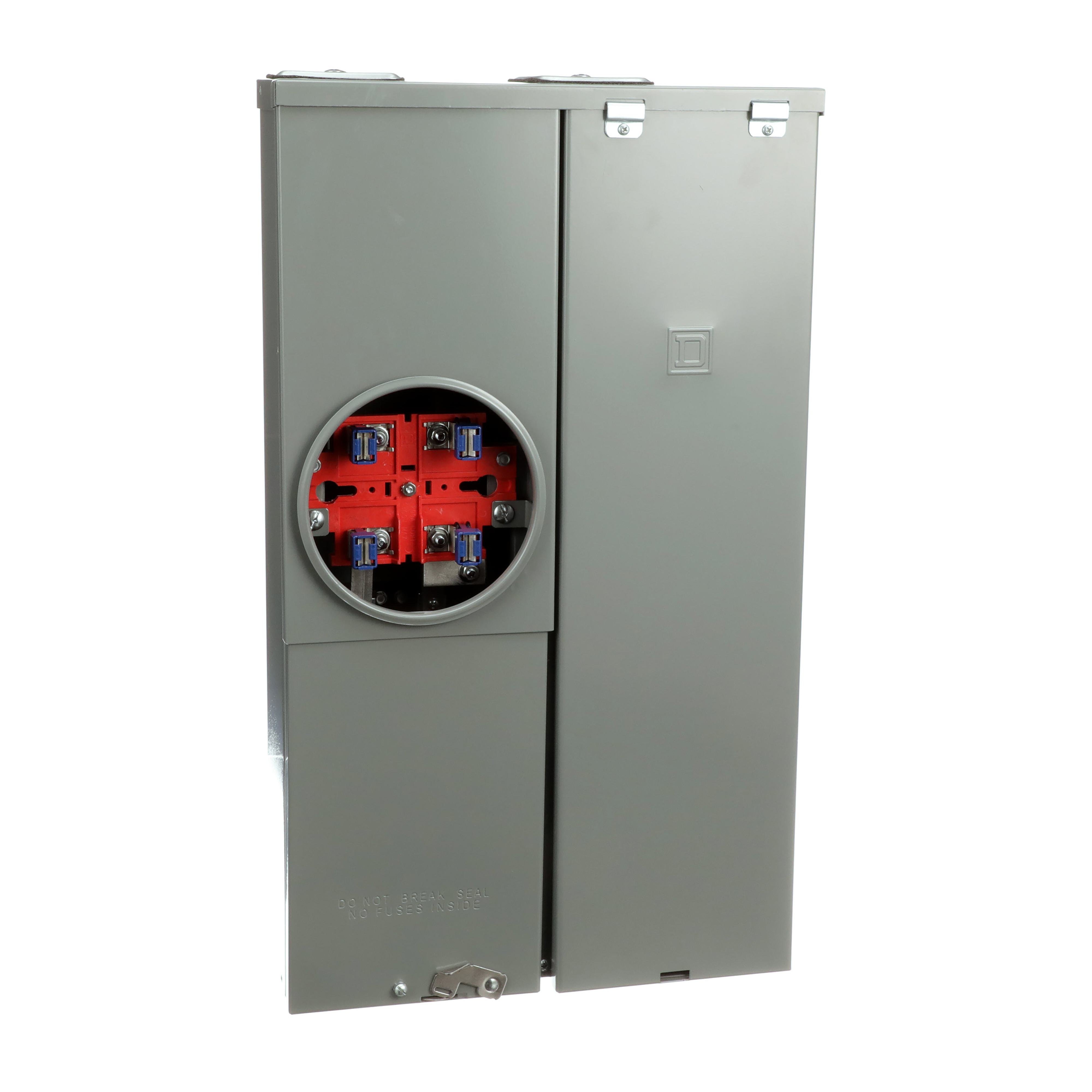 SC1624M100S - All in one, Homeline, CSED, ringed socket, 100A, surface mount, 16 spaces, 24 circuits, 10kA SCCR, no bypass