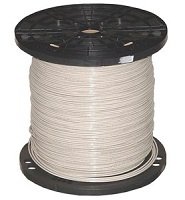 THHN-10-STR19-WHT-CU-500CL - THHN - 10 AWG - 19 Strands - White - Soft Annealed Copper - 500' Coil