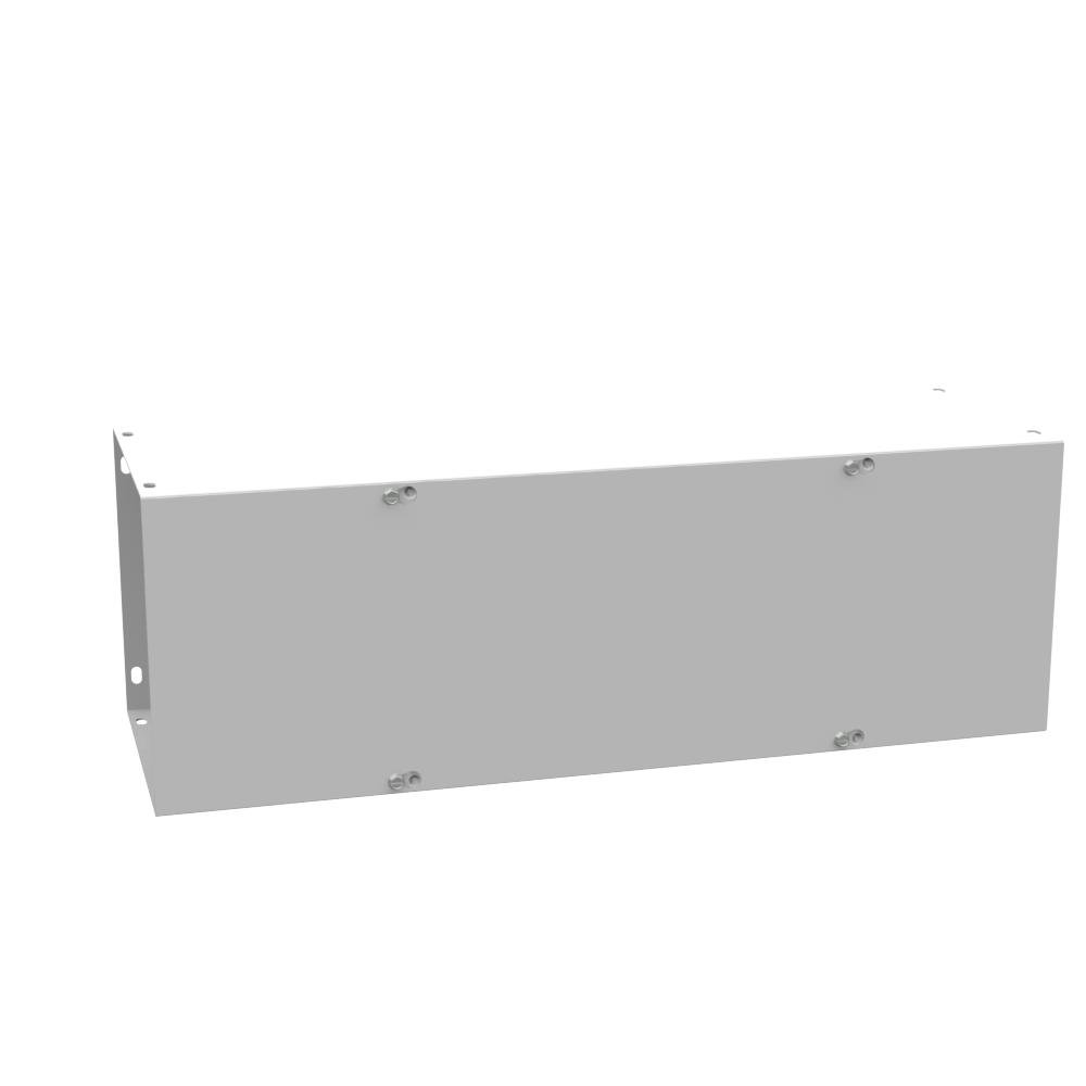 Picture of 8824-GSC1-NK - 8x24X8 Screw Cover Wireway Type 1 UL Listed Steel No Knockouts ANSI 61 Gray