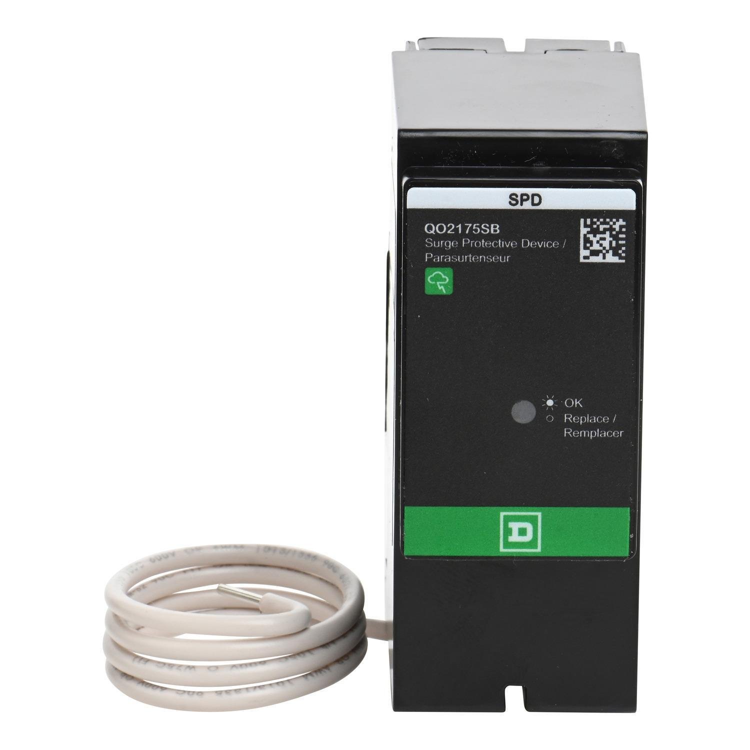 QO2175SB - Surge protection device, Surgebreaker, 25kA, 120/240 VAC, 1 phase, 3 wire, SPD type 1
