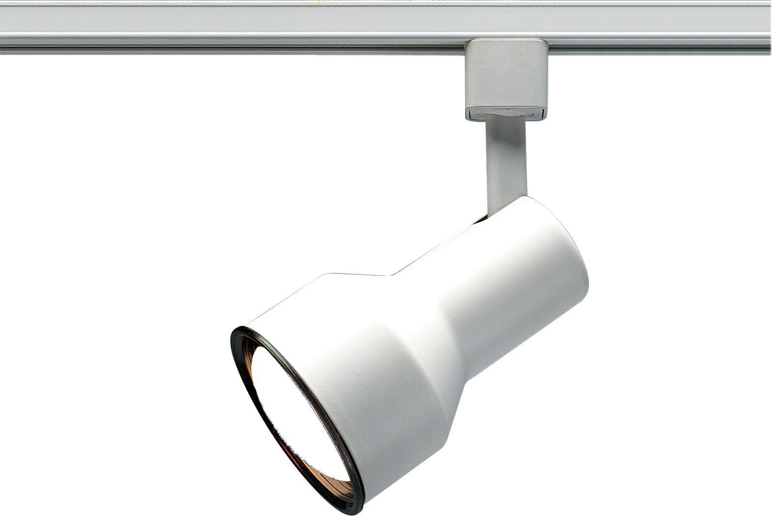 TH206 - 1 Light - R30 - Track Head - Step Cylinder - White Finish