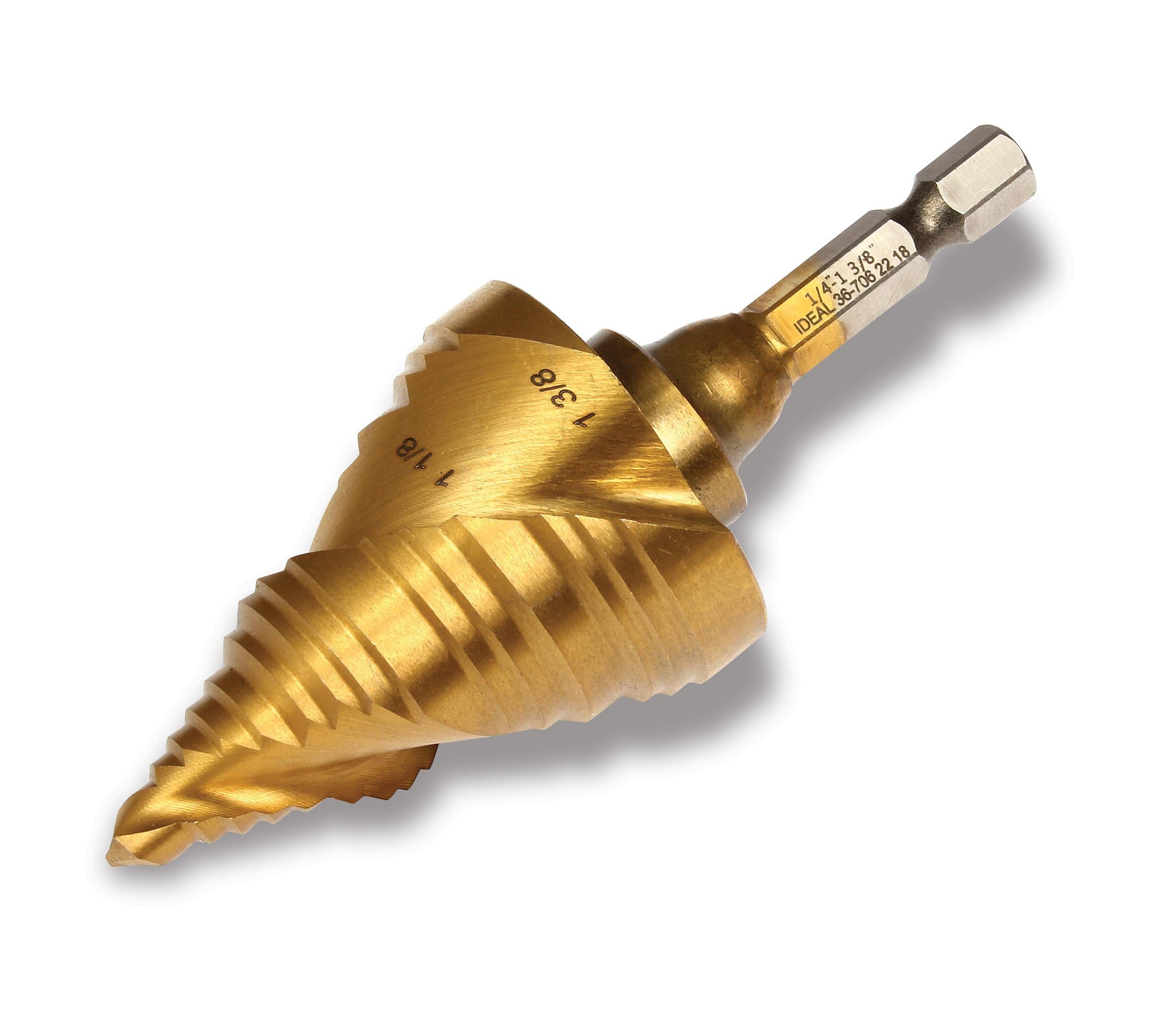 36-706 - Spiral Step Bit, #6, 1/4" - 1-3/8"