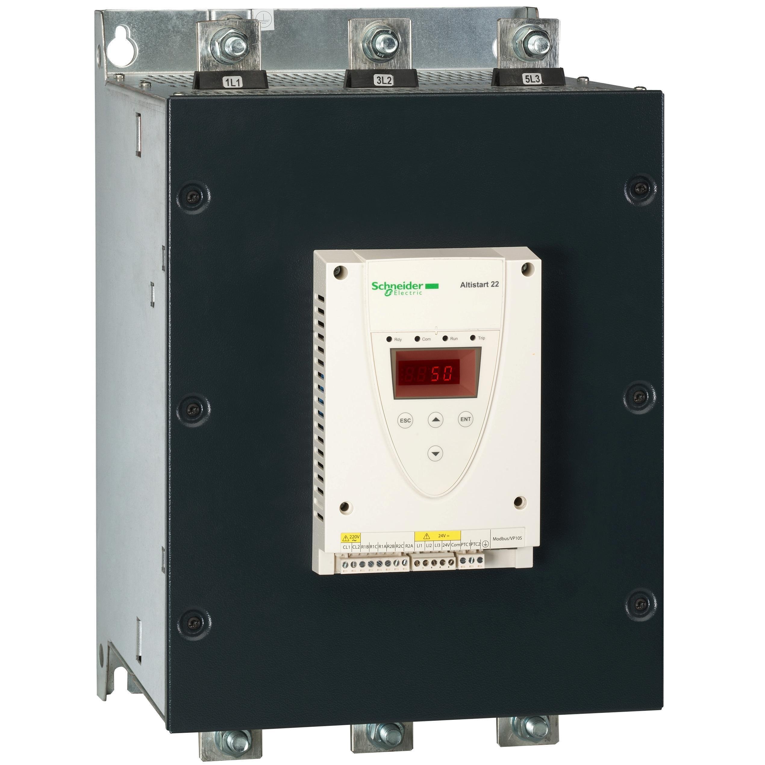 Picture of ATS22C59S6U - soft starter for asynchronous motor, Altistart 22, control 110V, 230 to 575V, 200 to 500hp