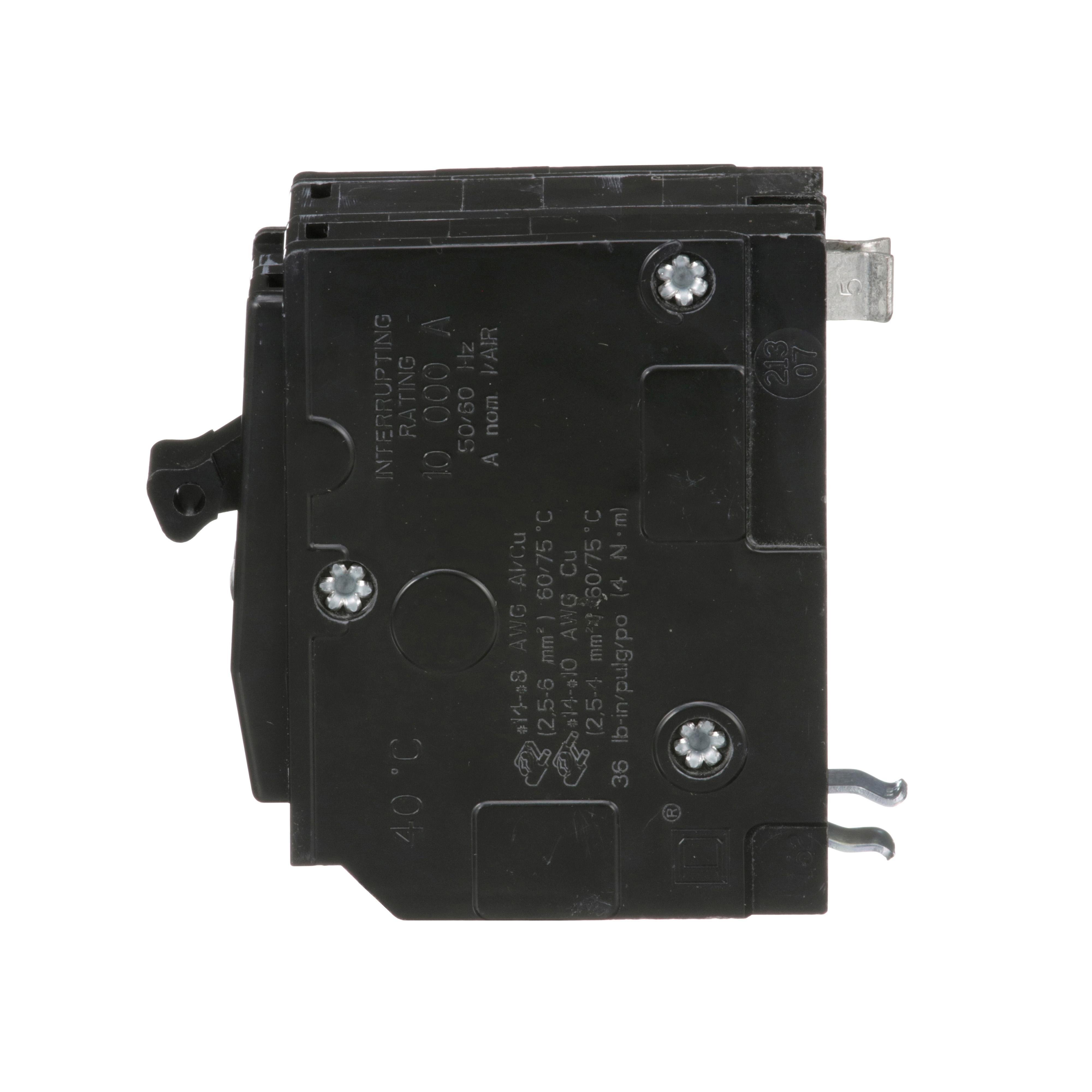 Picture of QO220SWN - Mini circuit breaker, QO, 20A, 2 pole, 120VAC, 10kA, plug in, switch neutral
