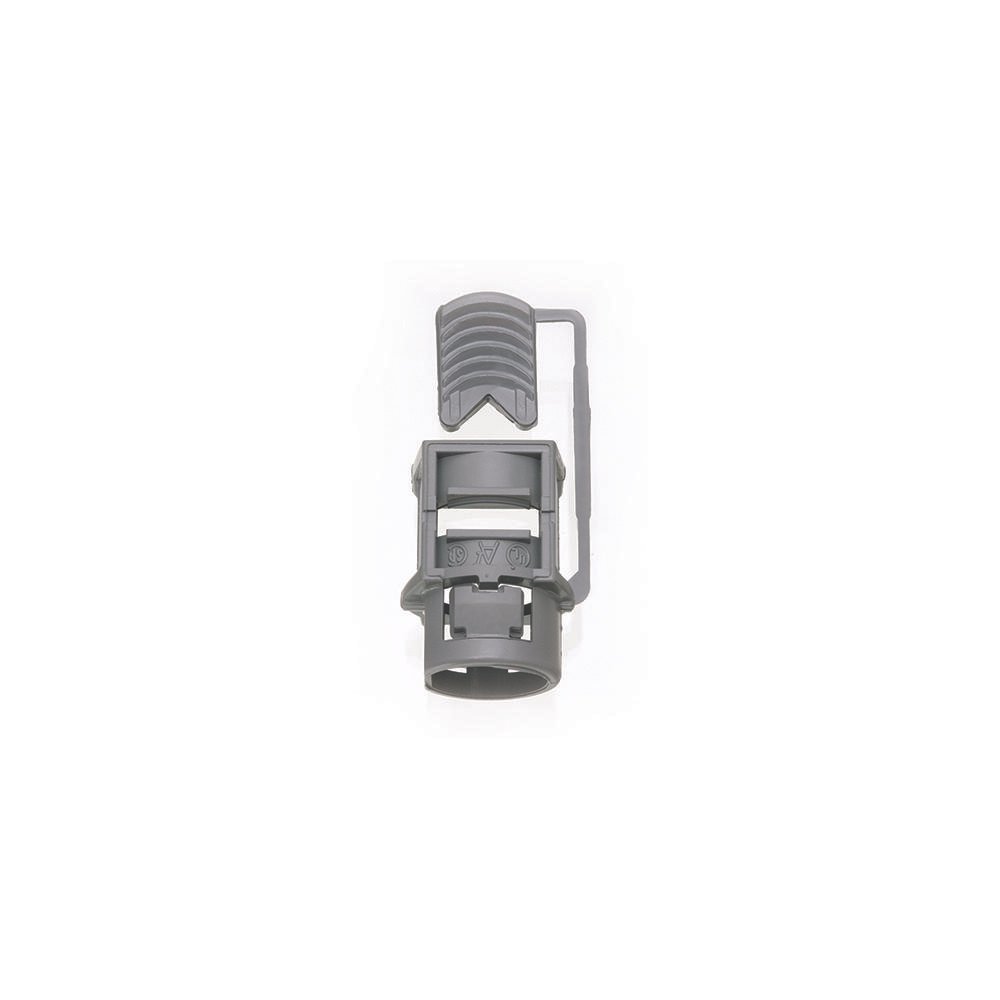 NM842 - Non-metallic Push-In connector utilizes a wedge push in design for a secure grip with a knockout size of 3/4 inch.