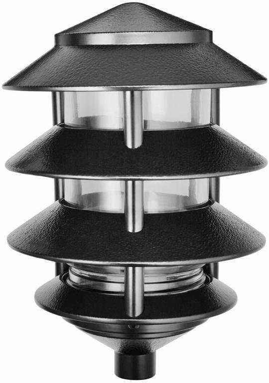 LL22B - LANDSCAPE 1650 LUMENS LAWN LIGHT 4 TIER INCANDESCENT DESCENT 100W MAX BLACK