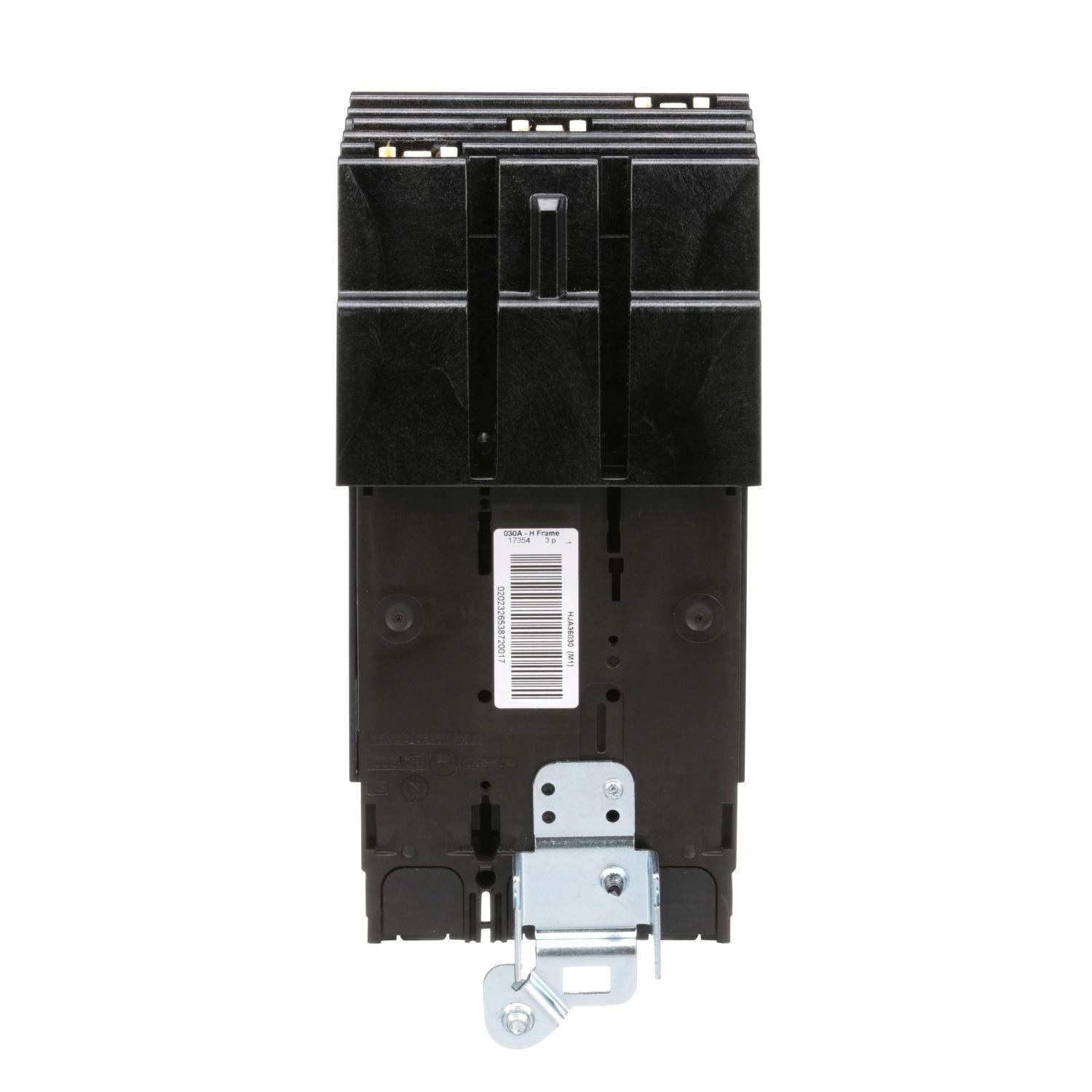 Picture of HJA36030 - Circuit breaker, PowerPacT H, 30A, 3 pole, 600VAC, 25kA, I-Line, thermal magnetic, 80%, ABC