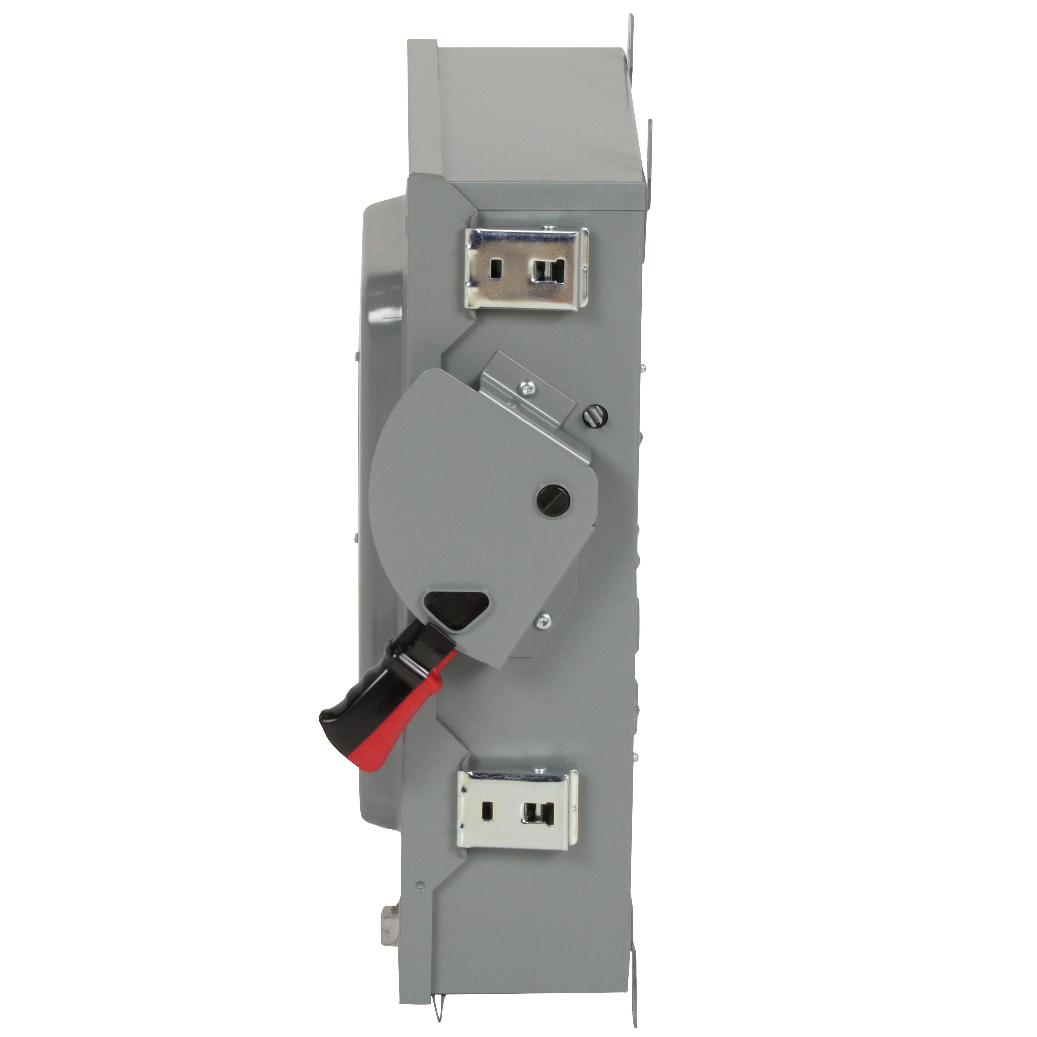 Picture of HU661AWK - Safety switch, heavy duty, non fusible, 30A, 6 pole, 30hp, 600VAC/DC, NEMA 12