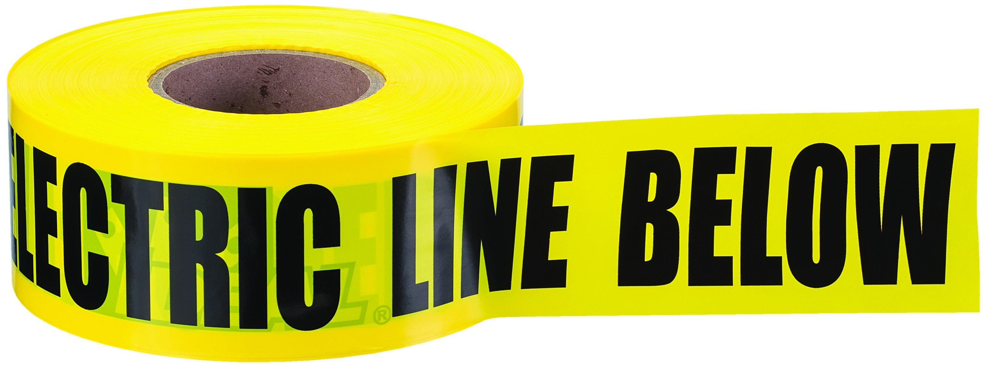 42-102 - Non-Detect Underground "Caution Electric Line Buried", Yellow, 3" x 1,000'