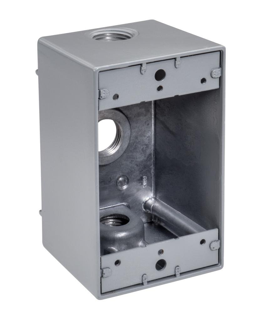 WDB1350 - 1/2" 3 Hole Single Gang Weatherproof Box