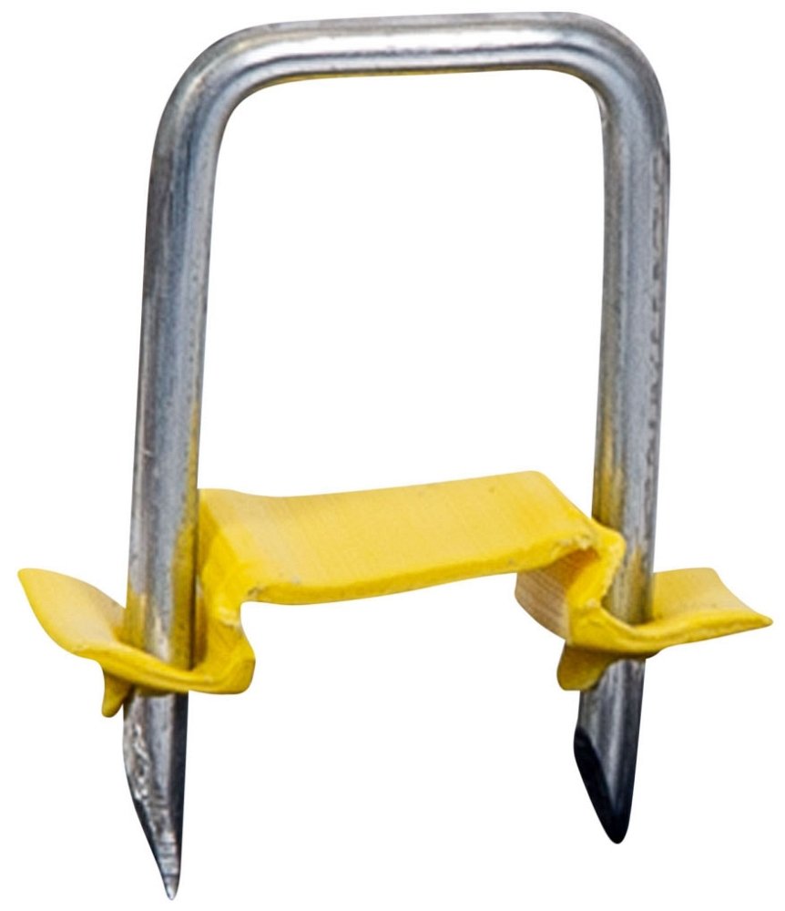 SN-100-IB-3M - 9/16" x 1-1/4" Yellow Insulated Staple, 3000 Pack