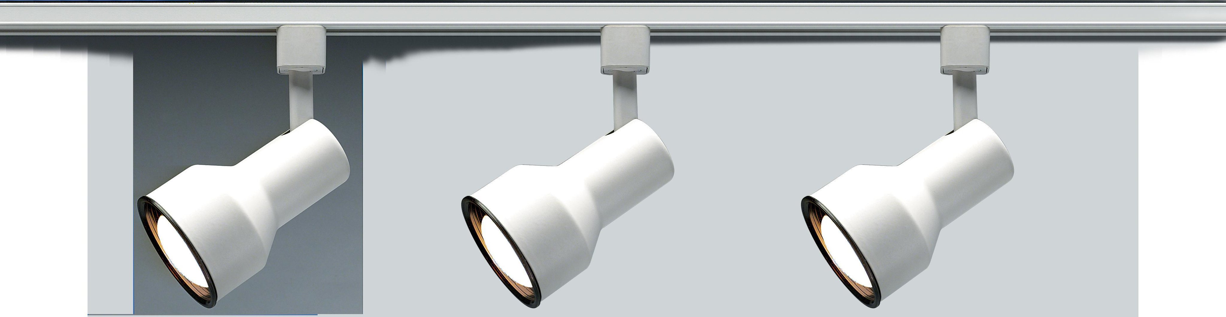 Picture of TH206 - 1 Light - R30 - Track Head - Step Cylinder - White Finish