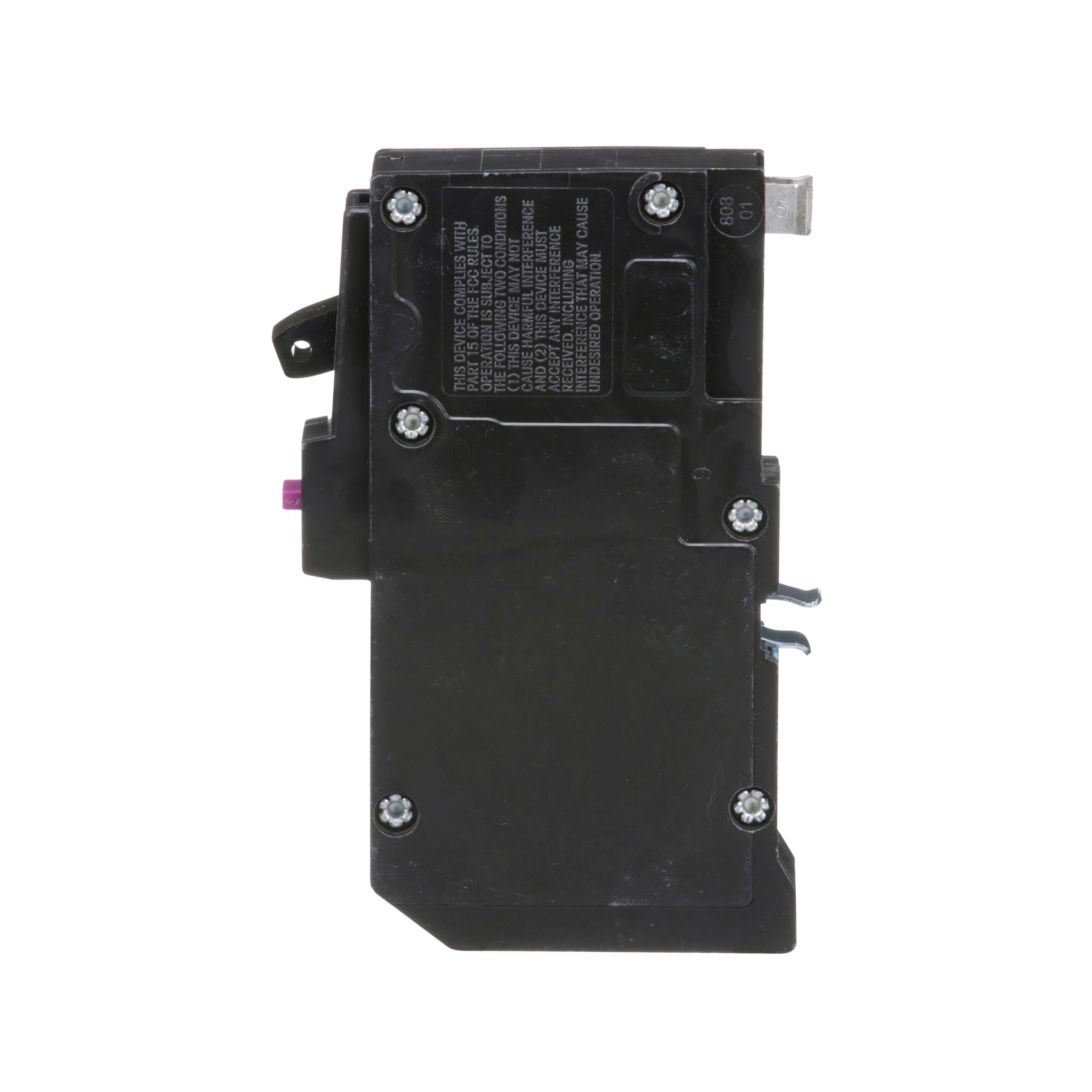 Picture of QO120DF - [TAA] Mini circuit breaker, QO, 20A, 1 pole, 120VAC, 10kA, plug in, dual function, pigtail