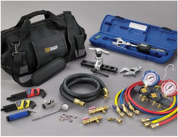 60994 - Yellow Jacket 60994 - Deluxe Mini-Split Tool Kit, Adjustable Torque Wrench, R22, R404A, R410A