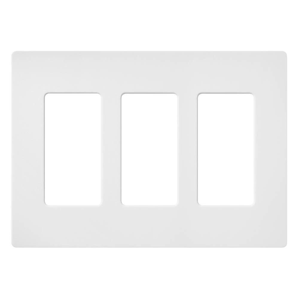 SC-3-SW - SATIN COLOR 3-GANG WALLPLATE SNOW