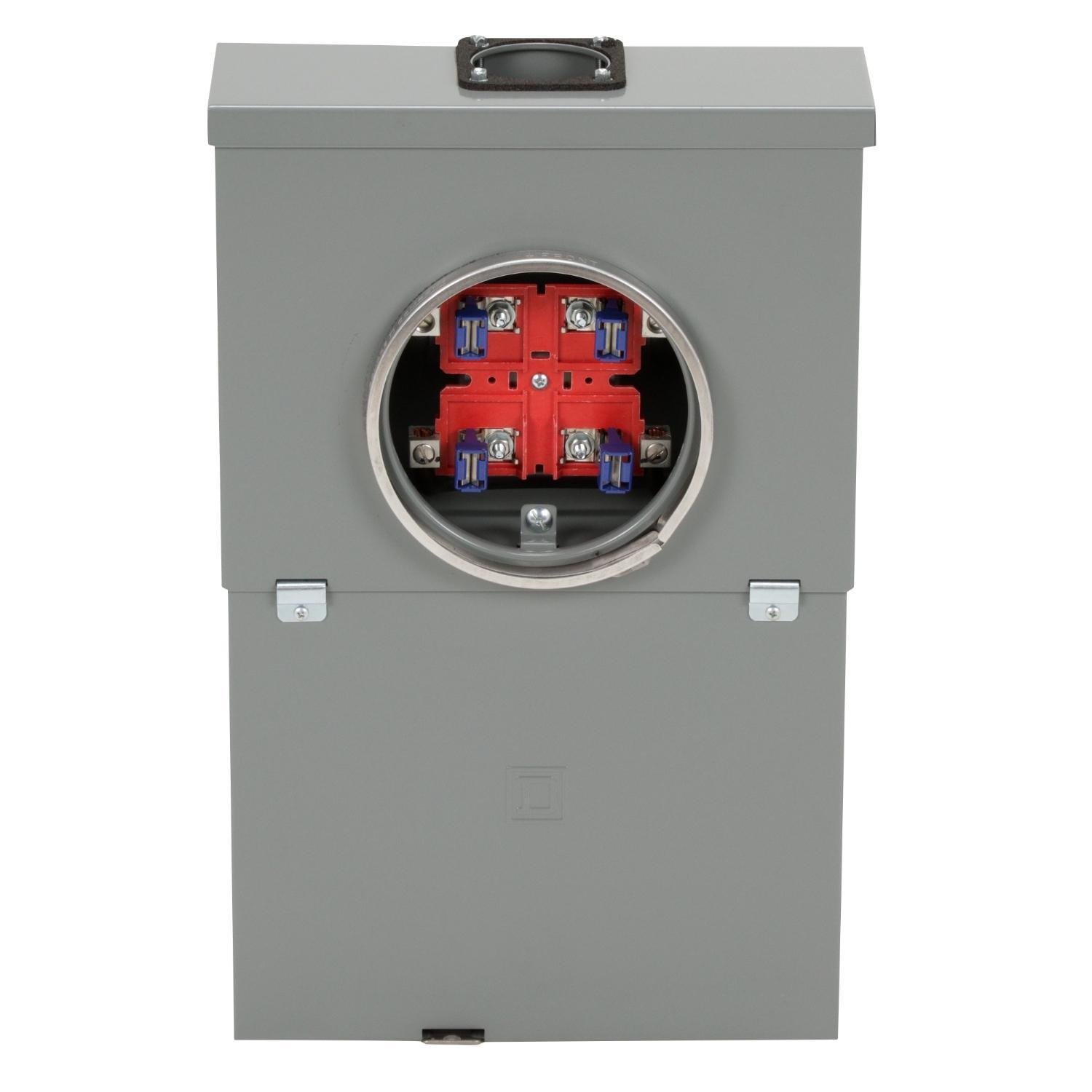 SO1020M100S - All in one, Homeline, combination service entrance, ringed socket, 100A, surface, 10 spaces, 20 circuits, 10kA SSCR, OH, no bypass