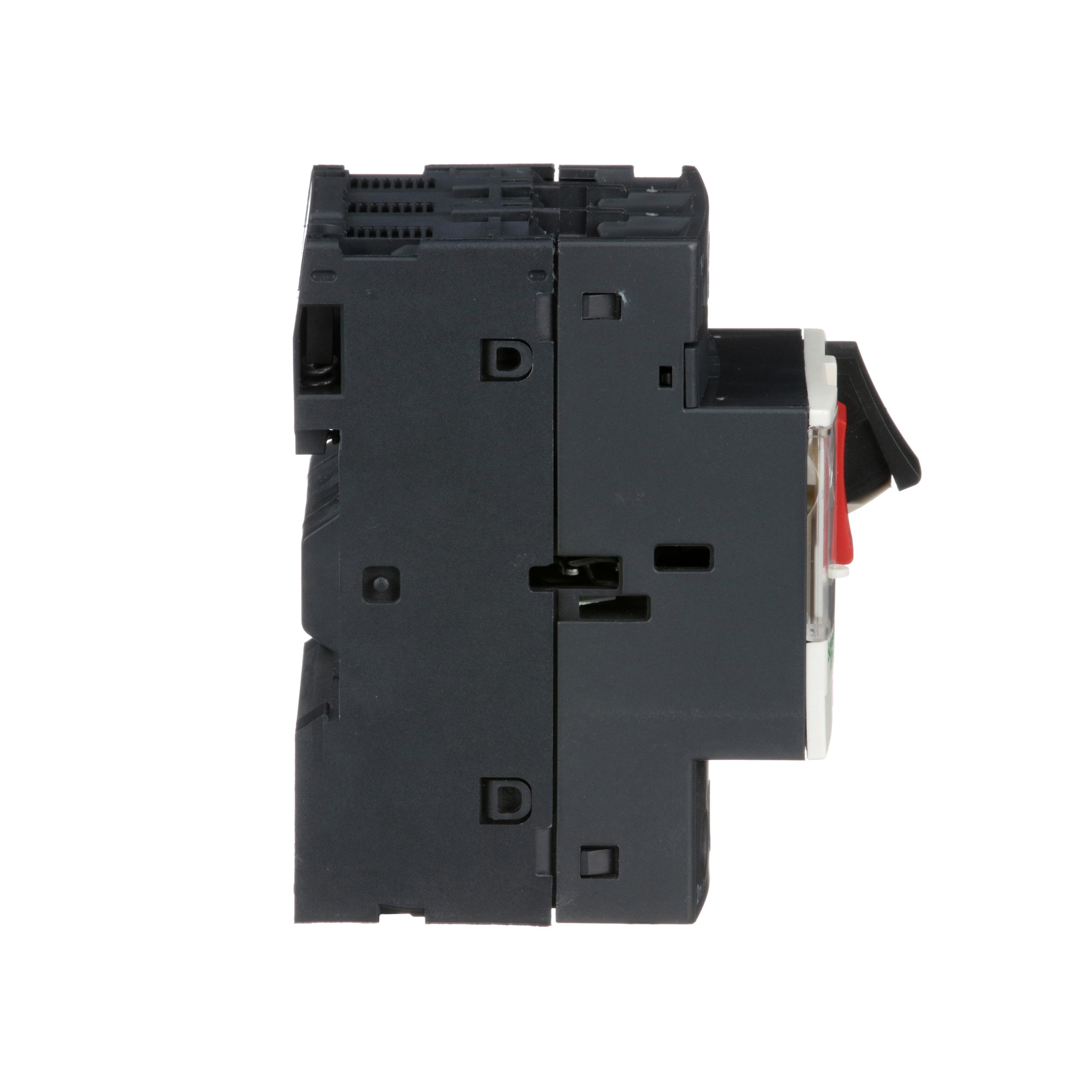 Picture of GV2ME32 - TeSys Deca Manual Starter and Protector, thermal magnetic circuit protector, push buttons, 24 to 32 A, screw clamp