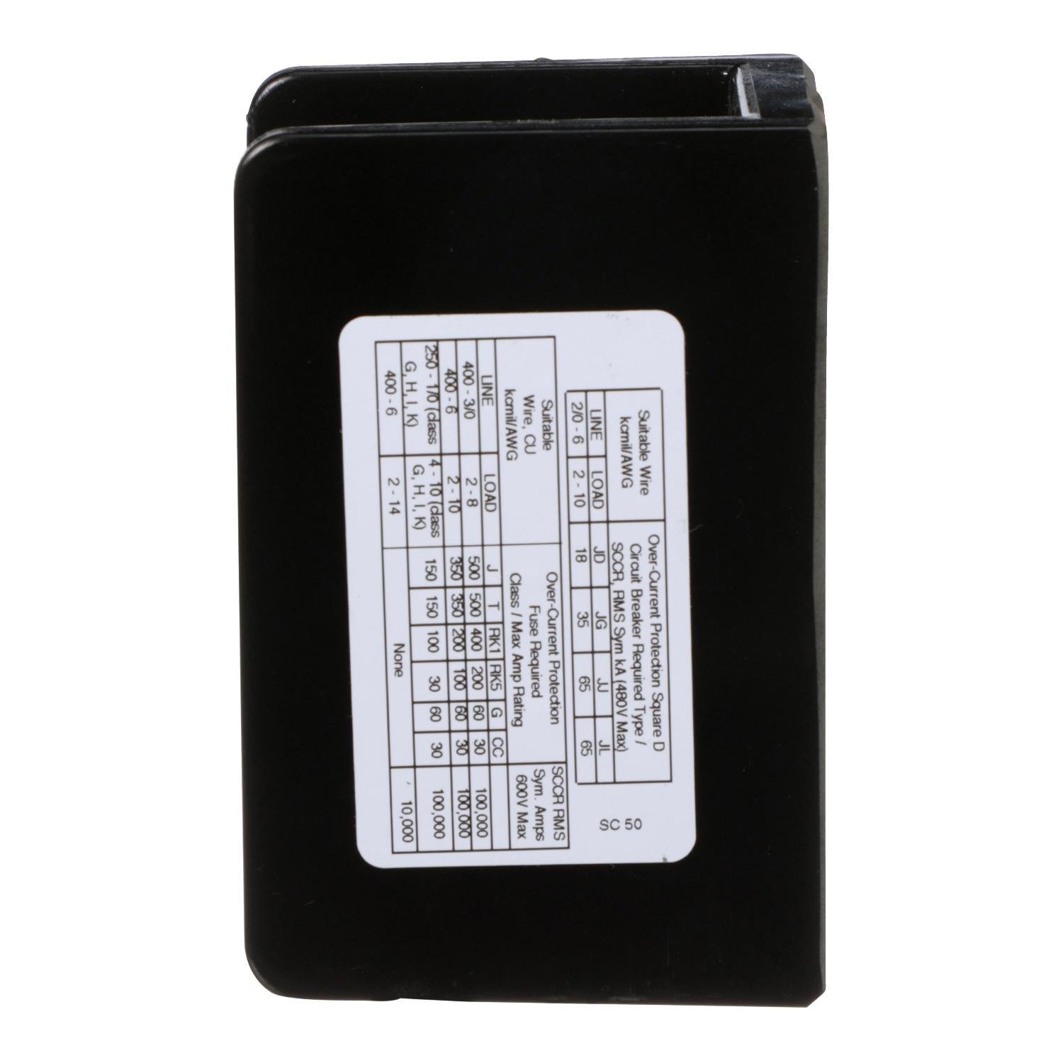 Picture of 9080LBA163106 - Power distribution block, Linergy, 1 pole, 1 line, 6 load, 335A Cu, 270A Al, 600V