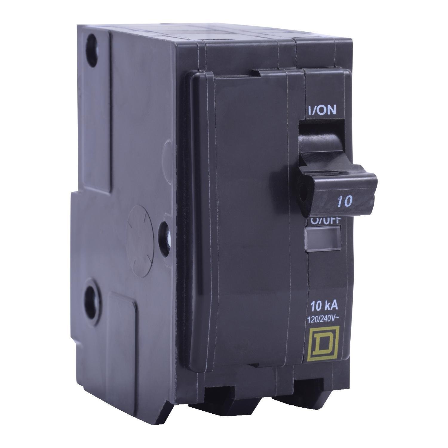QH215 - Mini circuit breaker, QO, 15A, 2 pole, 120/240VAC, 65kA, plug in