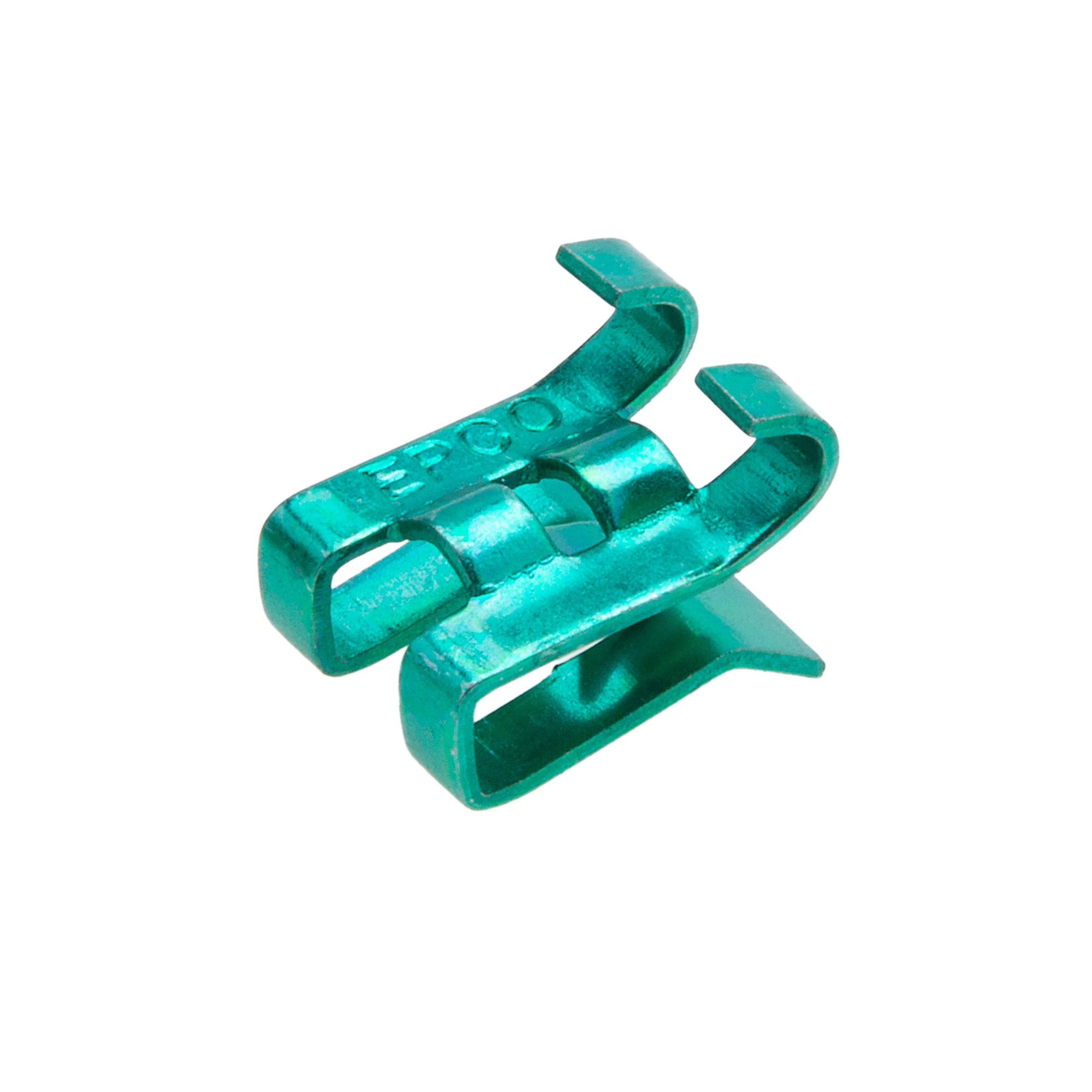 Ground Clip size 10/12/14 Green Steel Zinc (Jar 100)