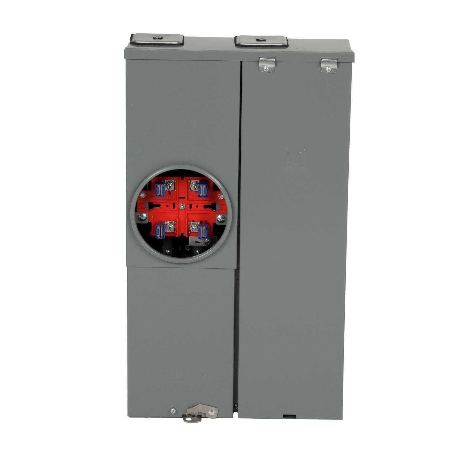 SC1624M125S - All in one, Homeline, CSED, ringed socket, 125A, surface mount, 16 spaces, 24 circuits, 10kA SCCR, no bypass