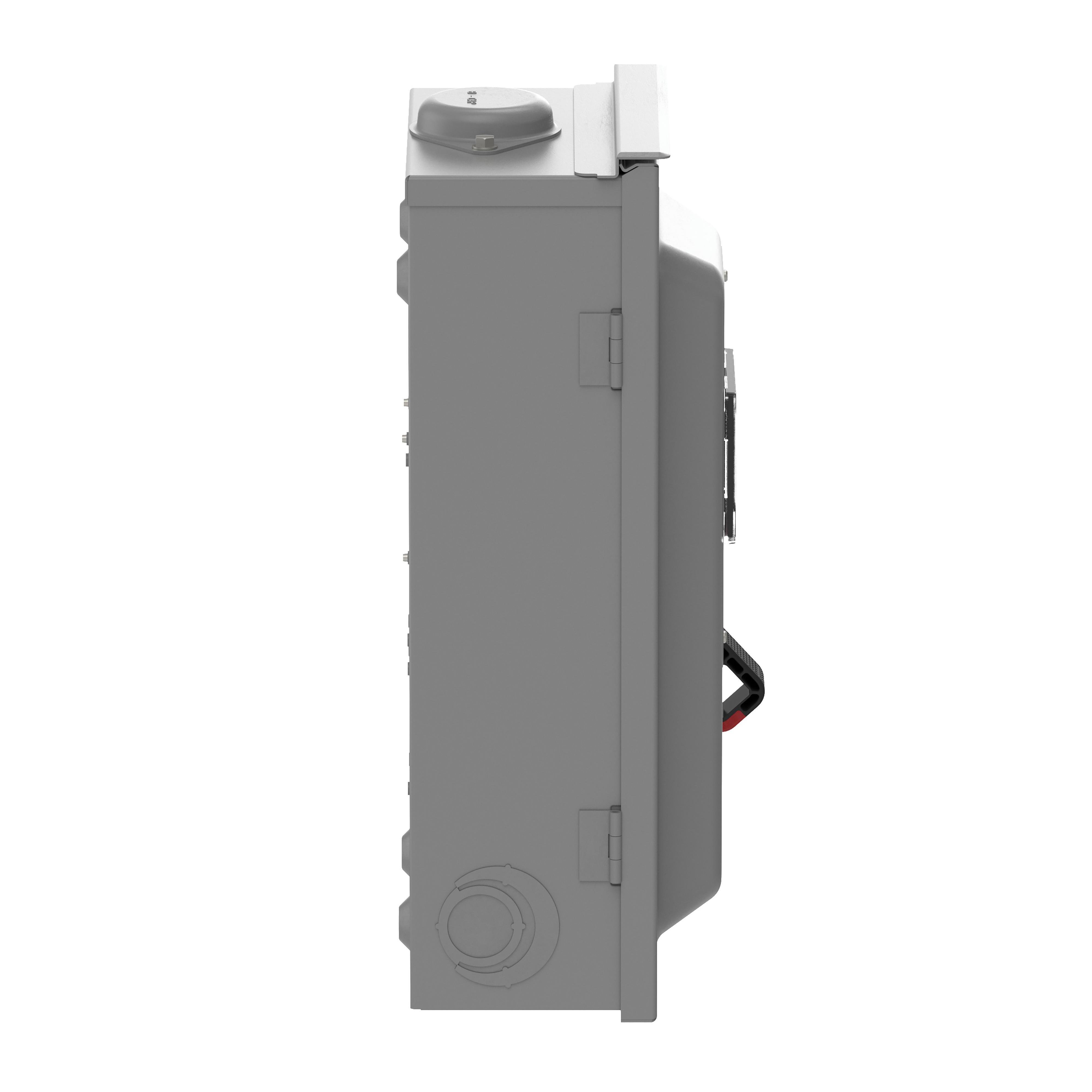 Picture of VHU362NRB - Safety switch, VisiPacT, heavy duty, unfused, viewing window, NEMA 3R, 600V, 60A, 3 pole, neutral installed