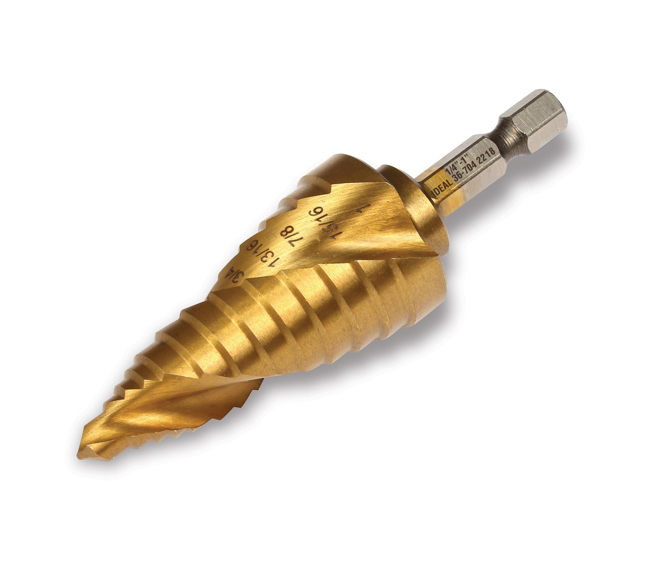 36-704 - Spiral Step Bit, #5, 1/4" - 1"