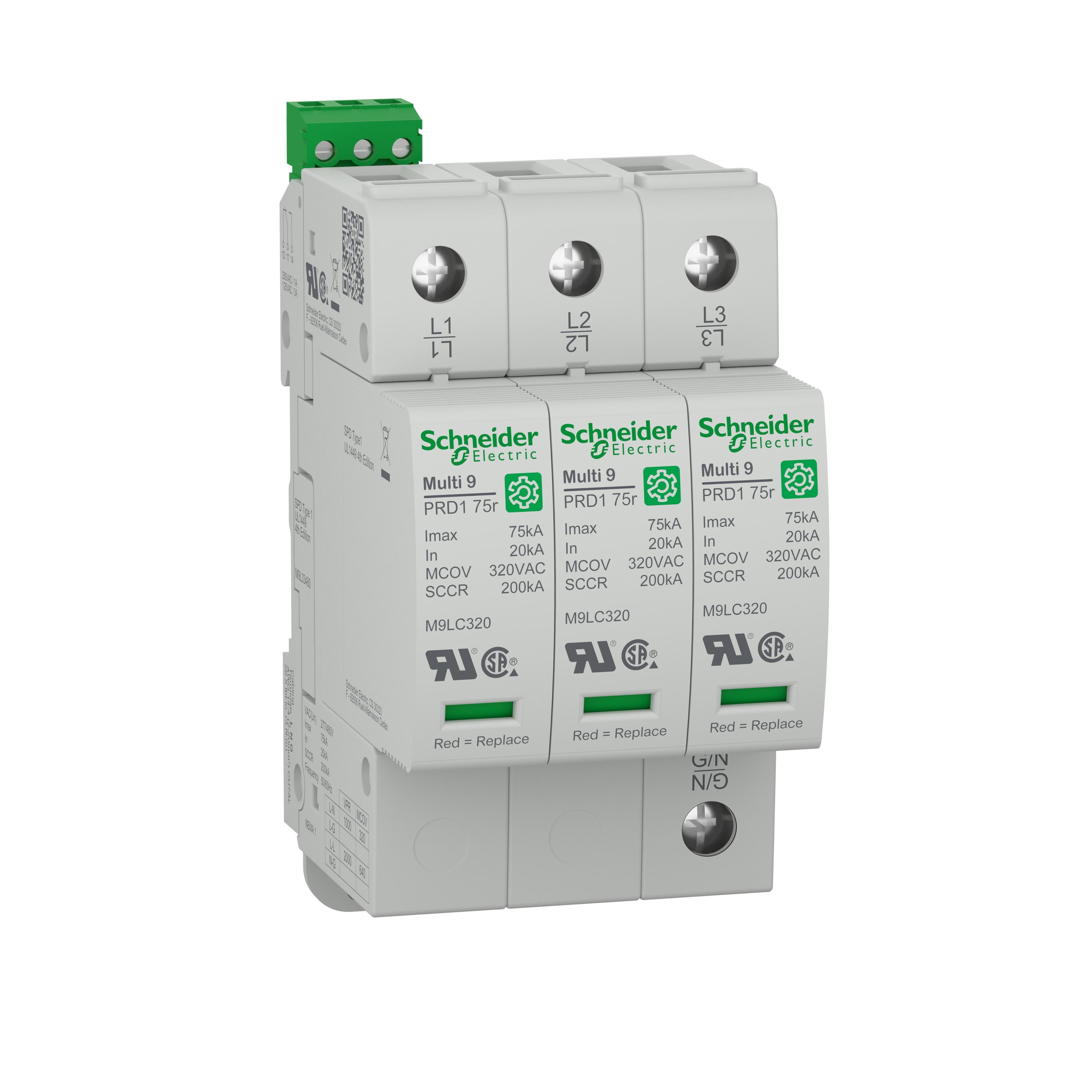 M9L33480 - surge arrester, Multi9 PRD1 75r, 3P, 277/480 V