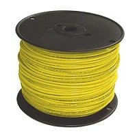 THHN-12-STR19-YEL-CU-2500R - THHN - 12 AWG - 19 Strands - Yellow - Soft Annealed Copper - 2500' Reel