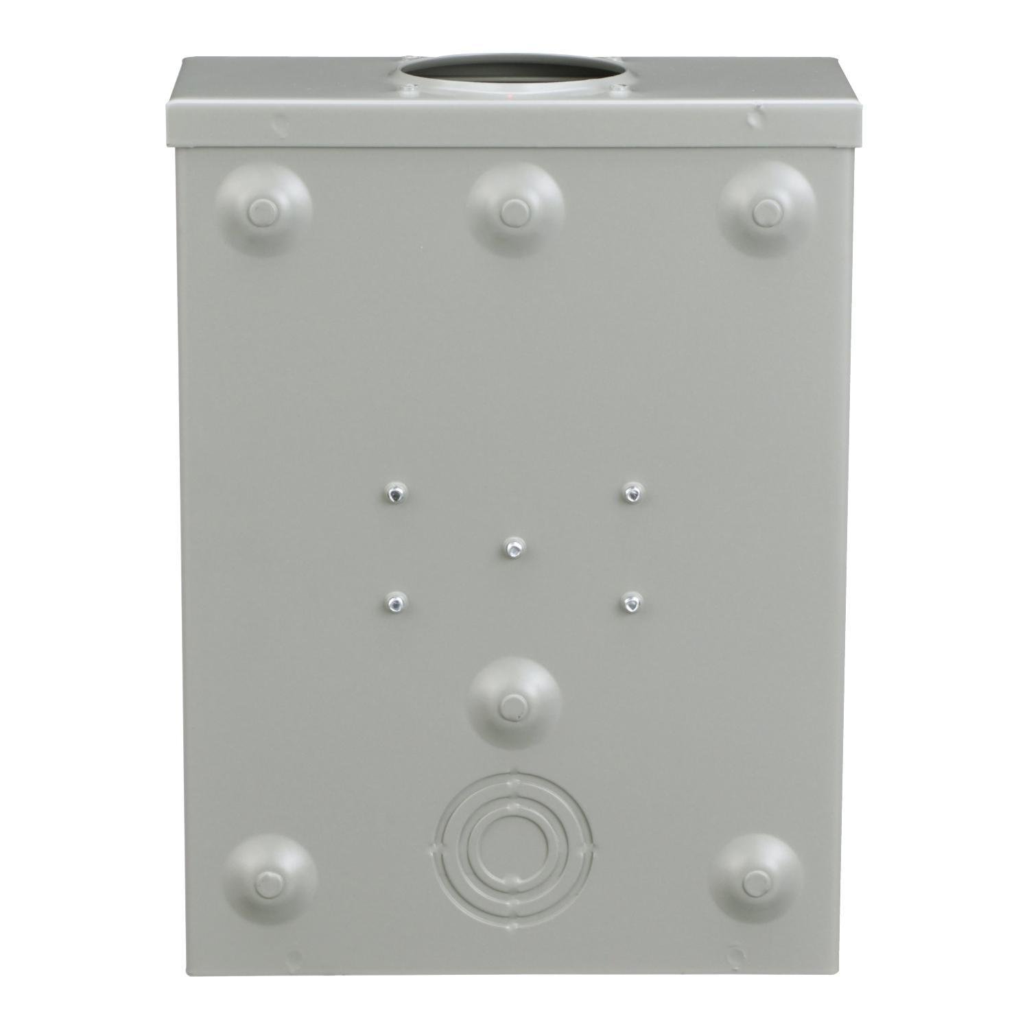 Picture of UTRS101B - Meter socket, ringless socket, no bypass, 125 A, 600 VAC, 1 phase, 4 jaws, no jaw release, OH/UG