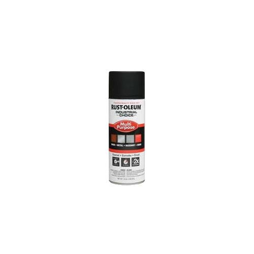 1676830V - Rust-Oleum Corporation 1676830 1600 Multi-Purpose Ultra Black Flat 12 OZ. Spray