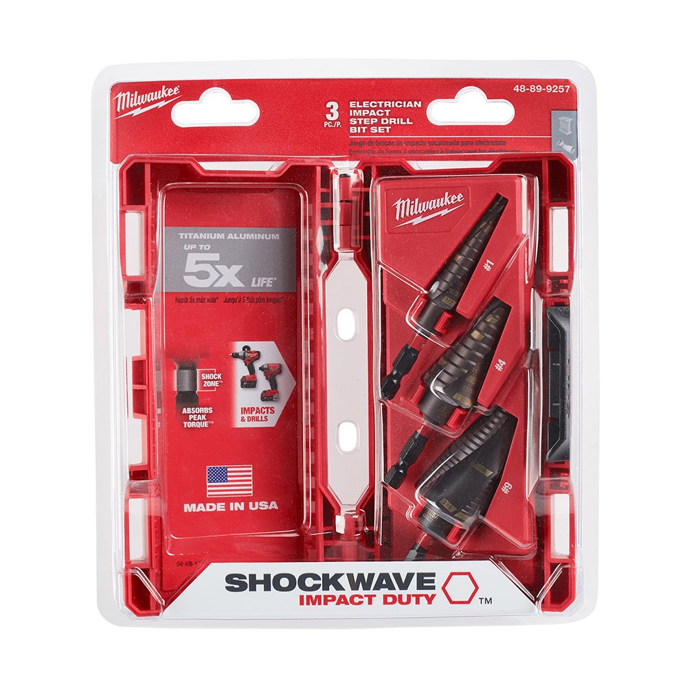 Picture of 48-89-9257 - SHOCKWAVE™ Impact Duty™ Step Bit Electrician Set (#1, #4, #9)