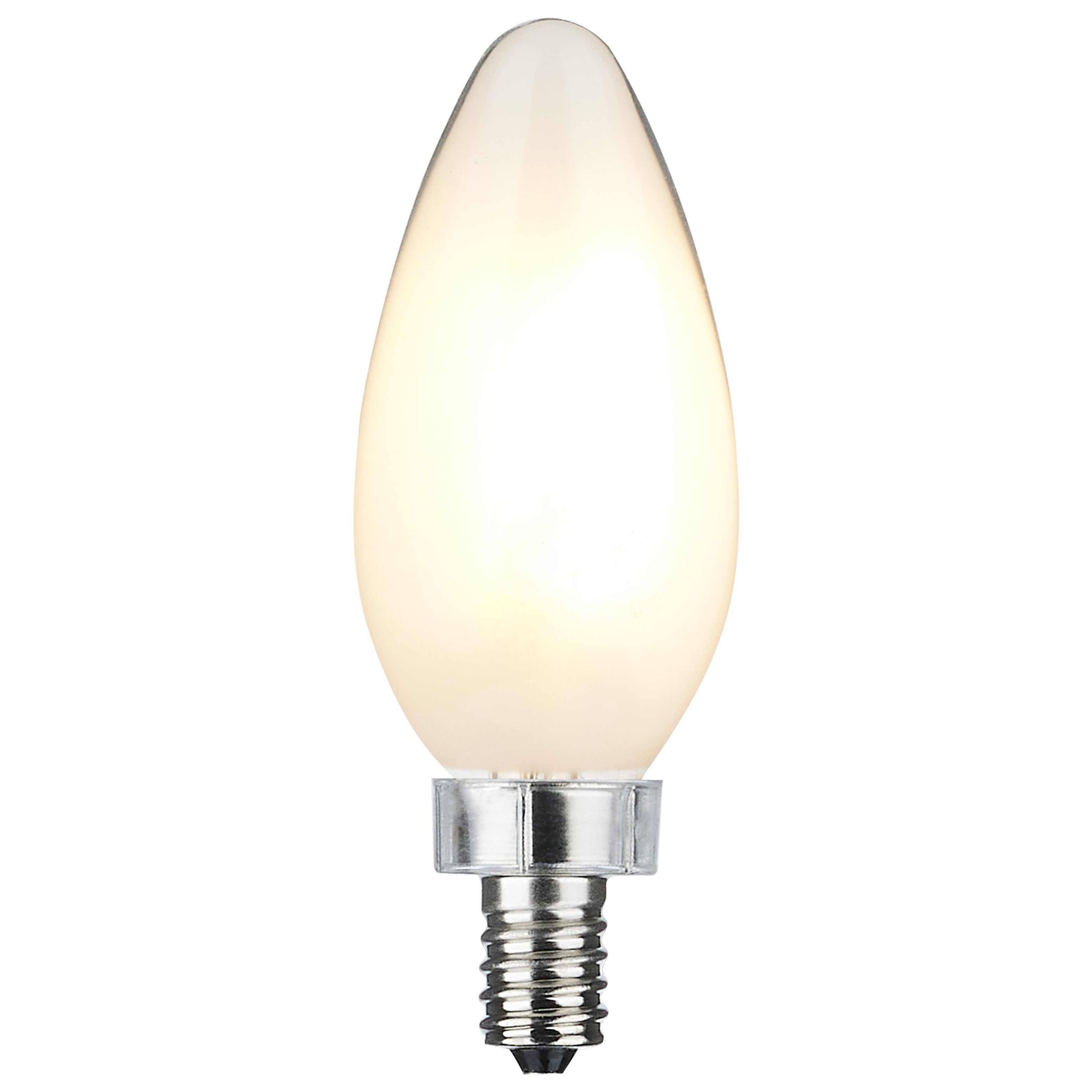 S11346 - 8 Watt C11 LED - Frosted Finish - Candelabra Base - 3000K - 90 CRI - 800 Lumens - 120 Volt