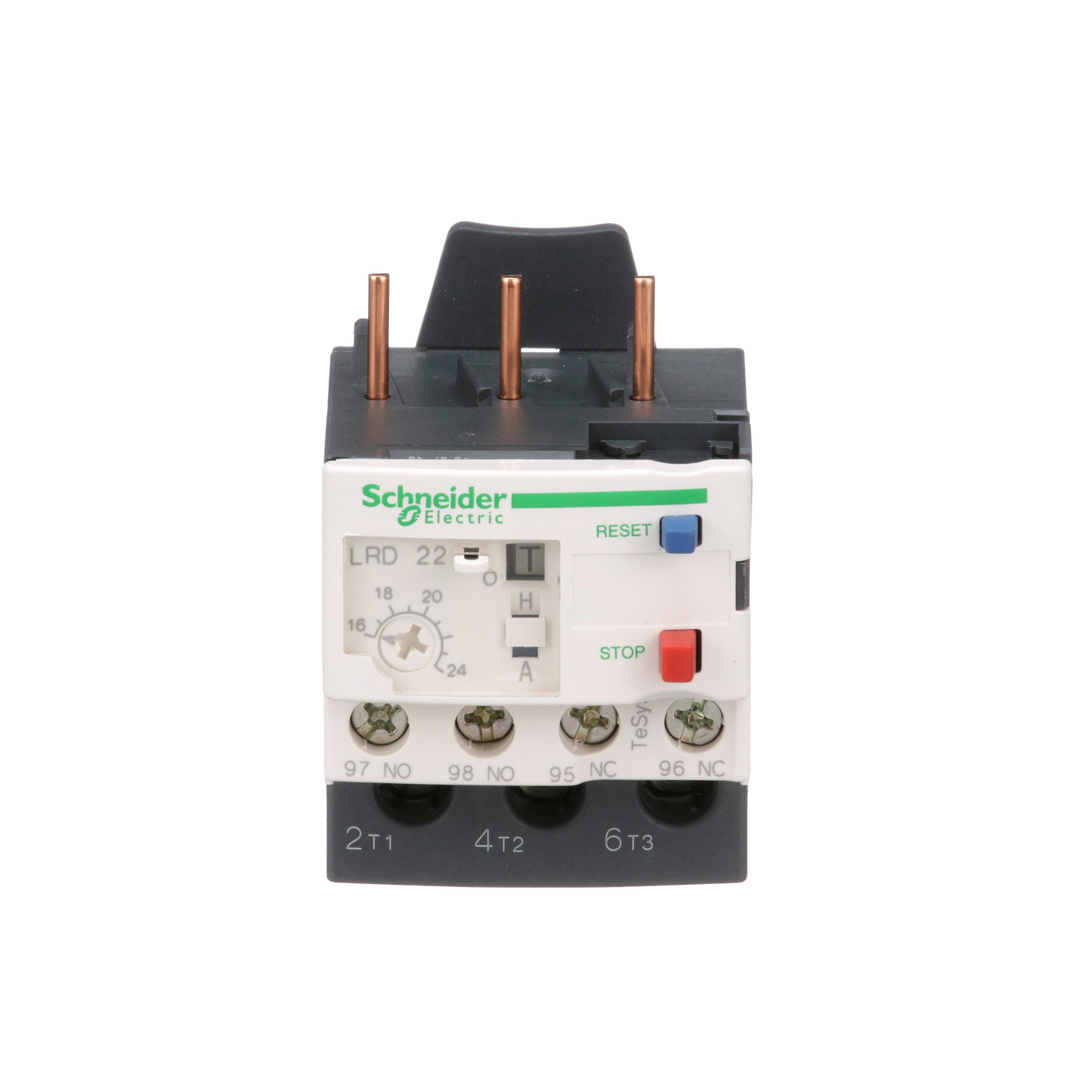 LRD22 - TeSys Deca, thermal overload relay, 16 to 24 A, class 10A