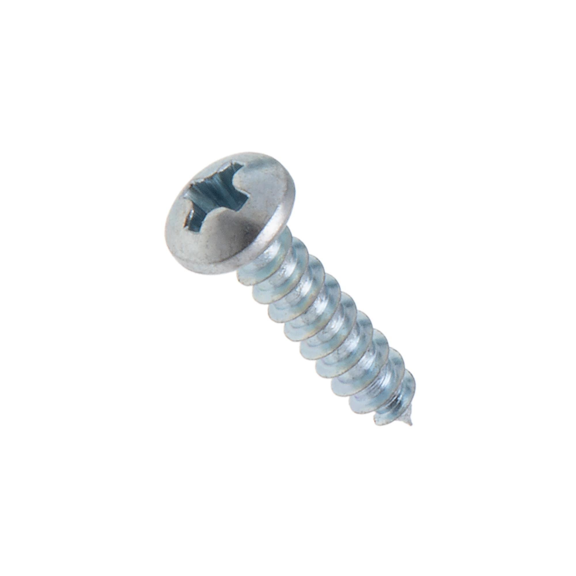 Picture of 8 x 1/2 in. Pan Head Phillips Sharp Point Tapping Screws - Steel Zinc - 100qty