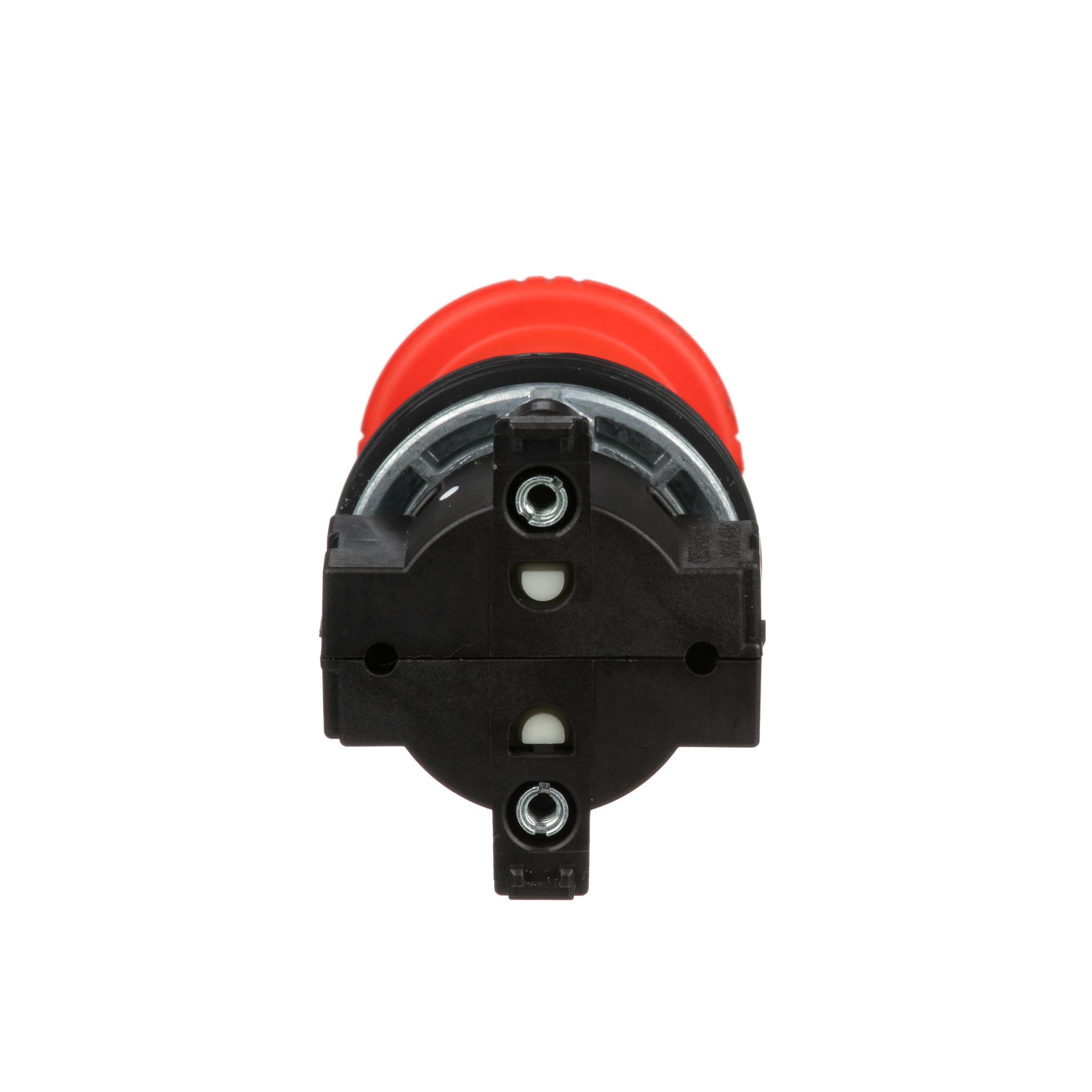 Picture of 9001KR16 - 30mm Push Button, Type K, turn to release trigger action mushroom operator, 2 position, plastic red mushroom head