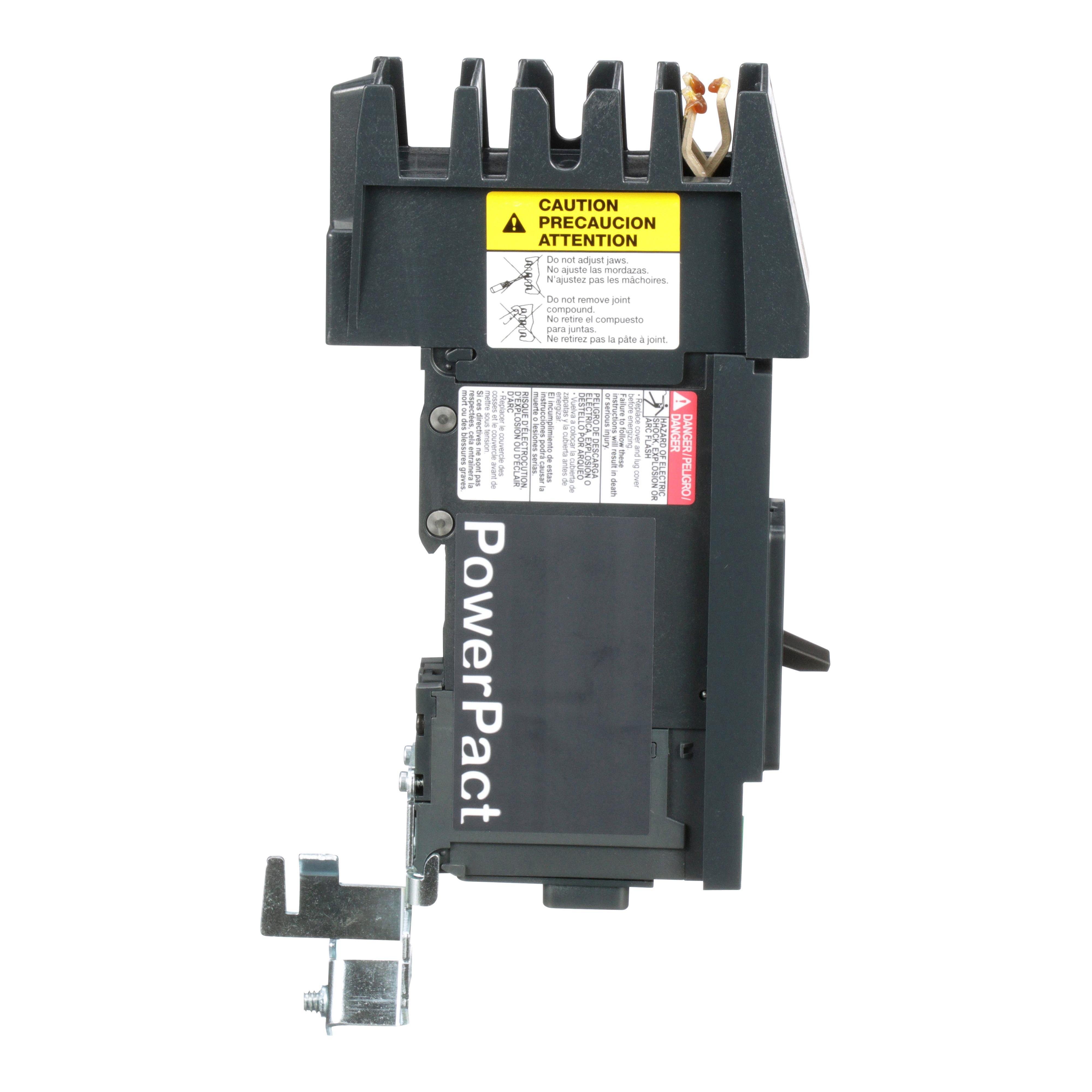 Picture of BDA140201 - Circuit breaker, PowerPacT B, 20A, 1 pole, 480Y/277VAC, 18kA, I-Line, thermal magnetic, 80%, A