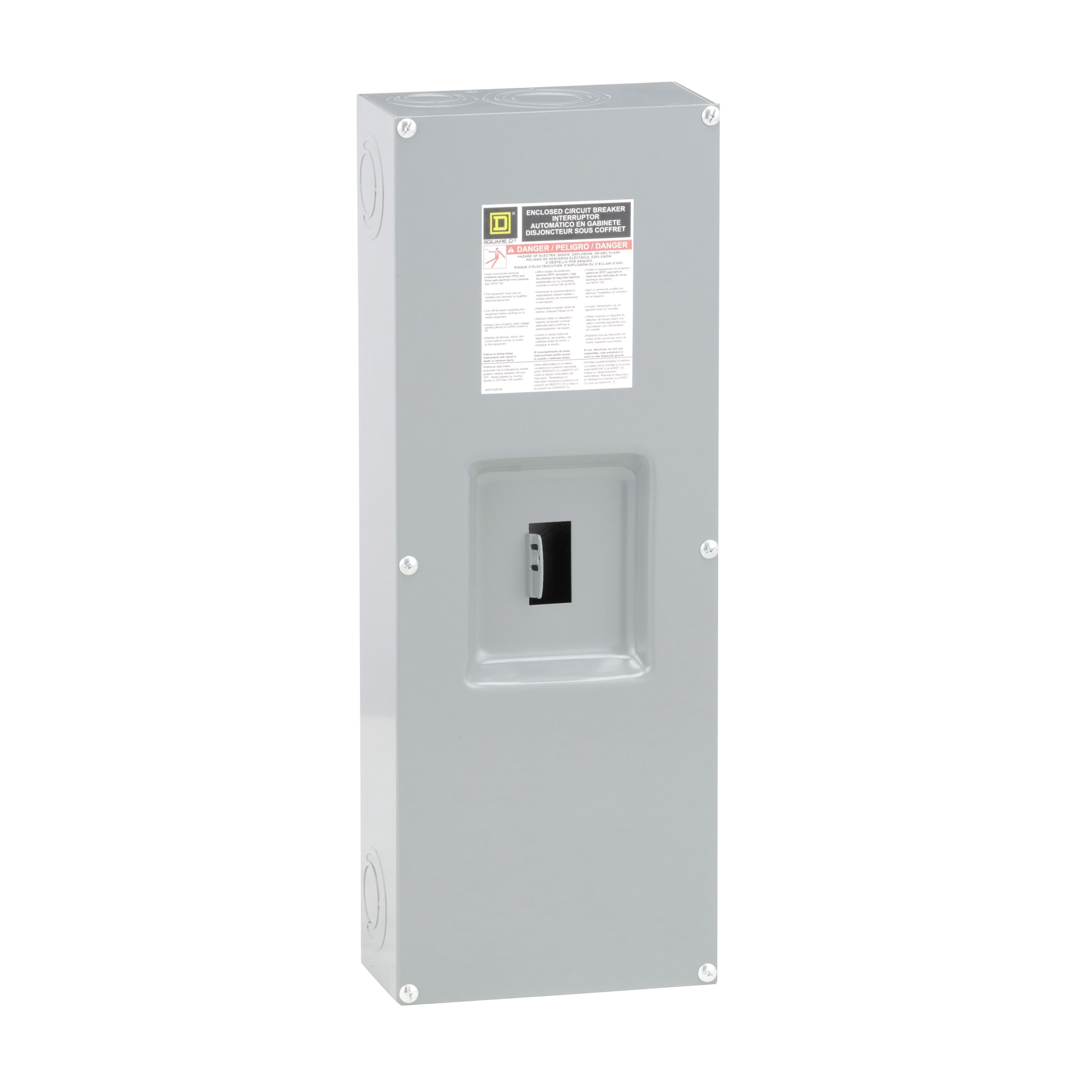 Q23225NS - Circuit breaker enclosure, PowerPacT Q, 100 to 225A, 2 or 3 poles, surface mount, NEMA 1